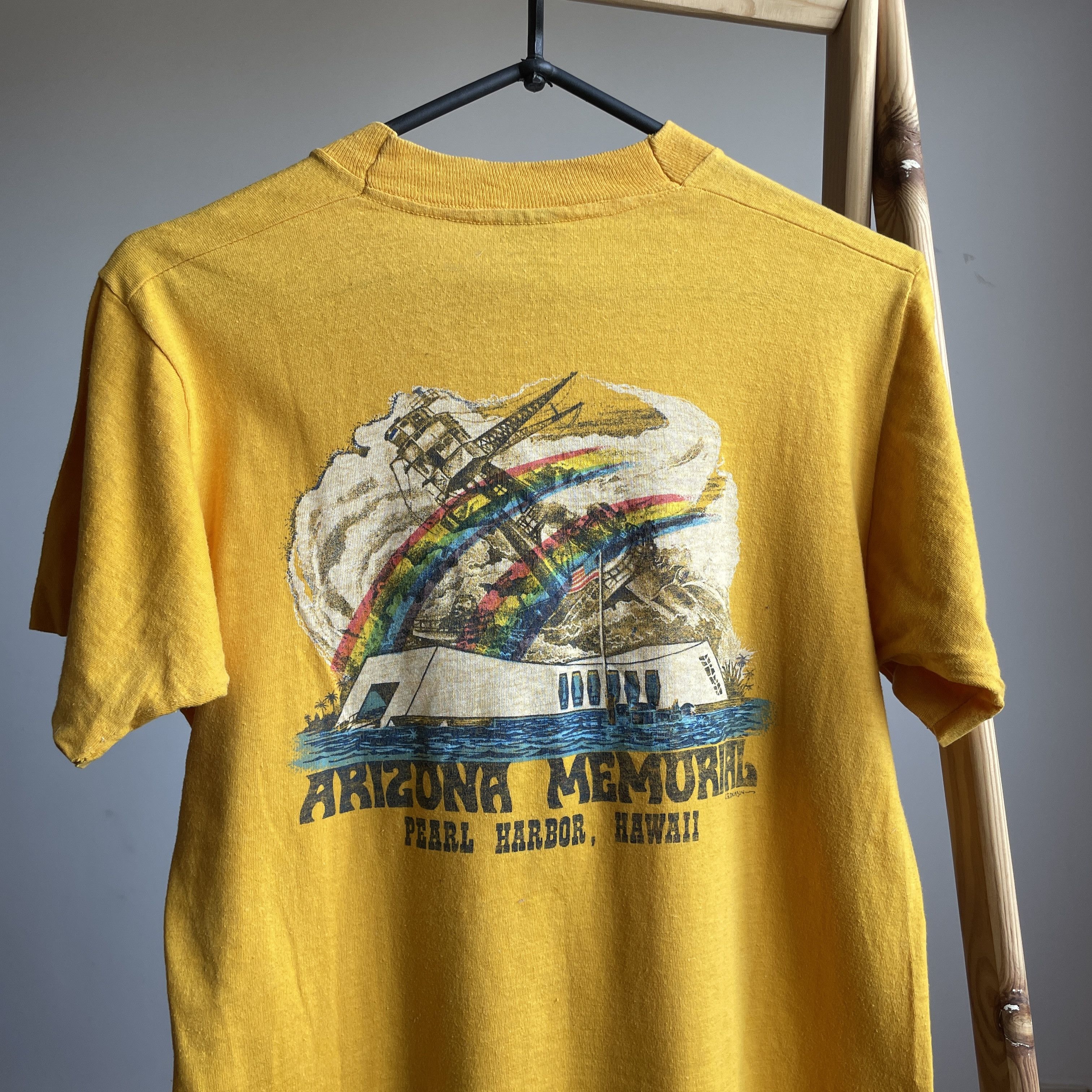 Vintage Arizona Memorial Pearl Harbor Vintage 90's T-Shirt Size S Size US S / EU 44-46 / 1 - 4 Thumbnail