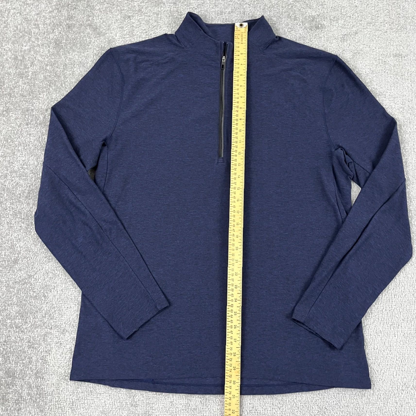 Lululemon Lululemon Surge Warm Half-Zip Pullover Mens XL Blue Performance Active Running Size US XL / EU 56 / 4 - 6 Thumbnail