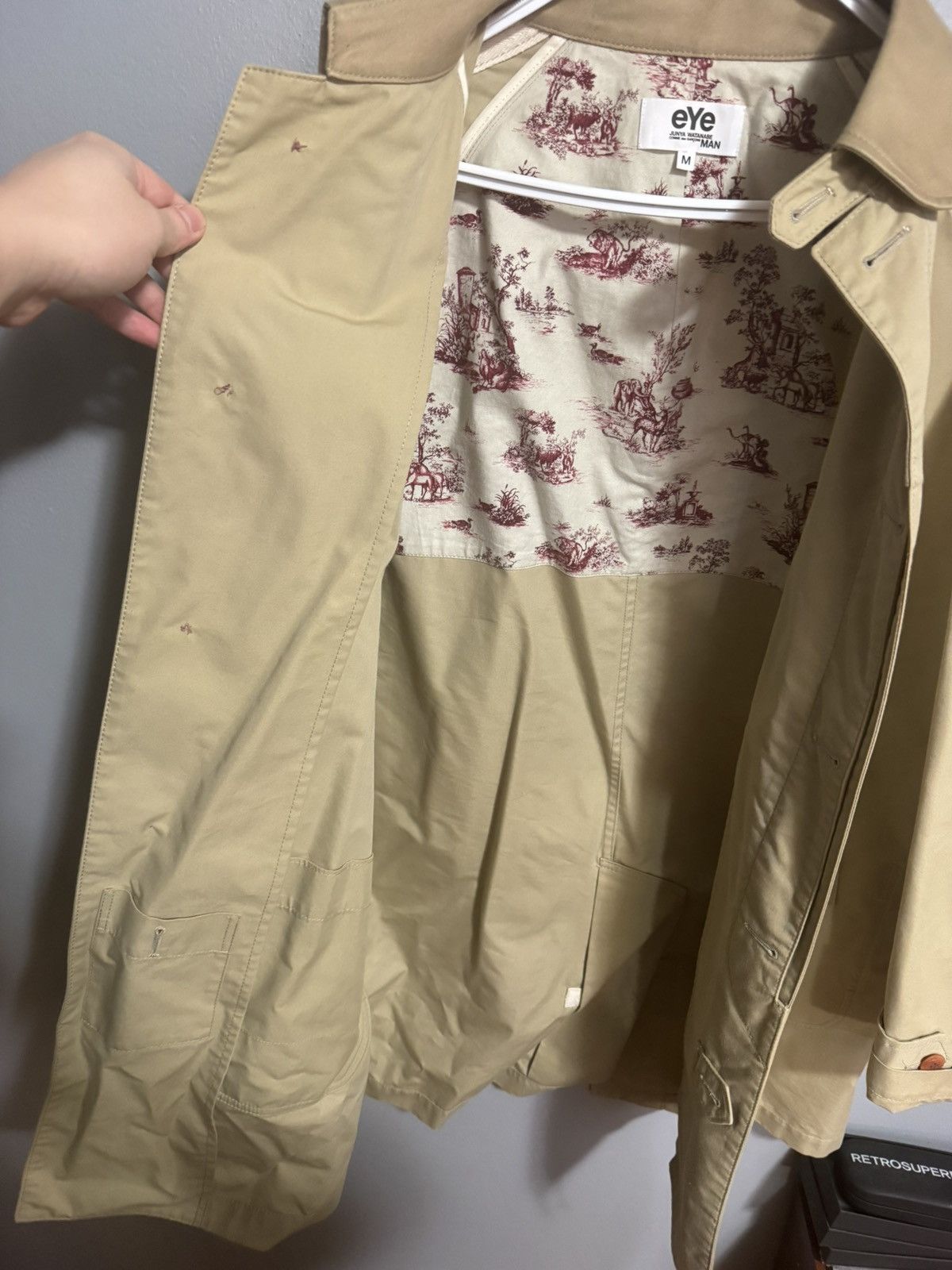 Comme des Garcons eYe Junya Watanabe Comme Des Garcons Twill Beige Rain Jacket Size US M / EU 48-50 / 2 - 3 Thumbnail
