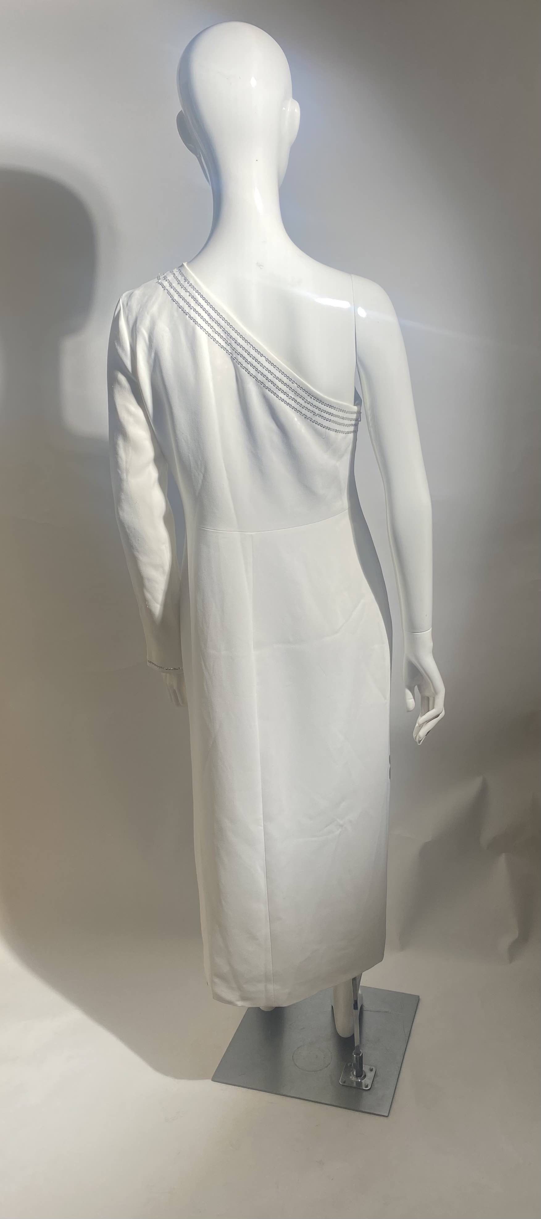 Other David Koma Single sleeve sequin side slit pencil dress Size M / US 6-8 / IT 42-44 - 2 Thumbnail
