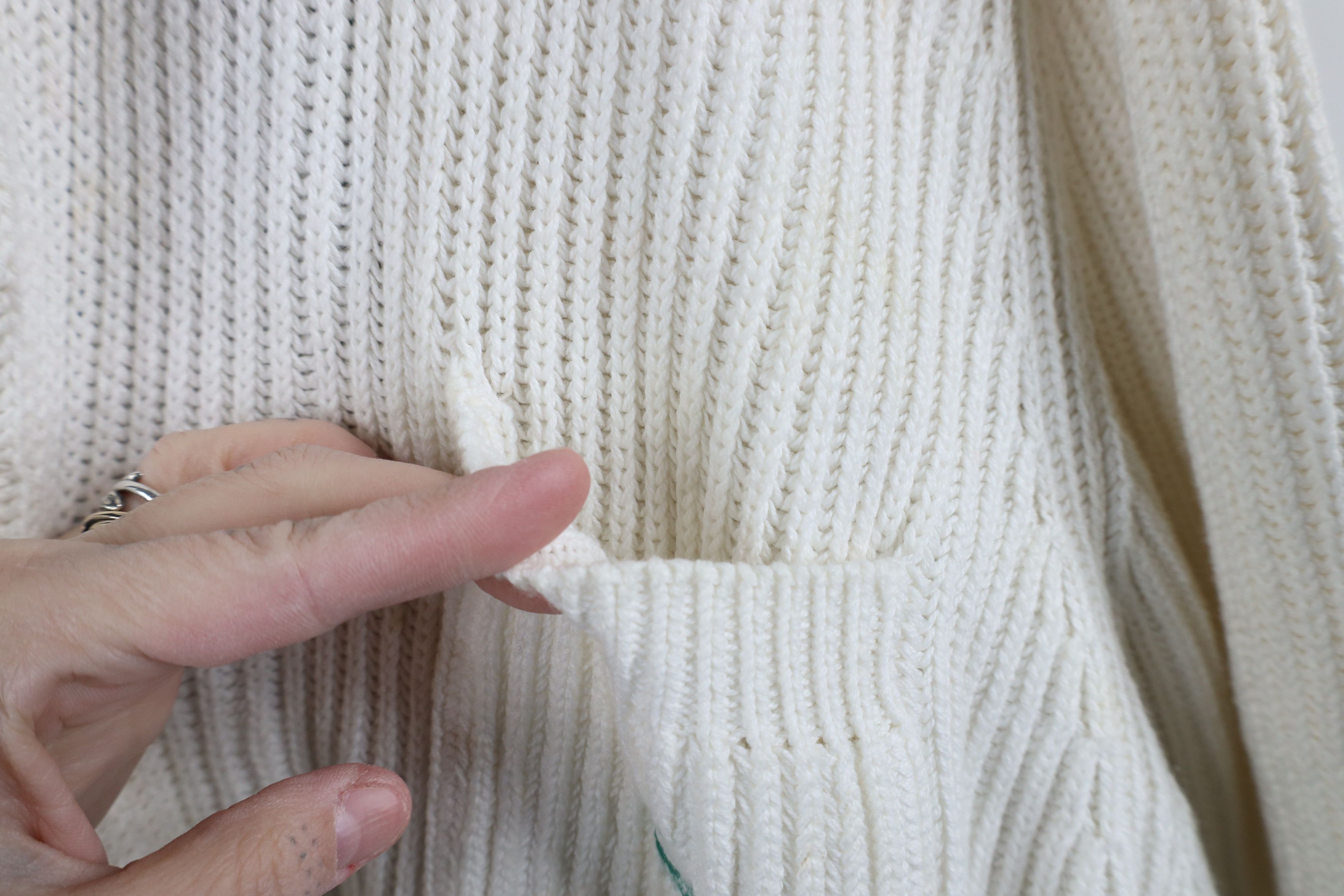 Nautica × Vintage Vintage 90s Nautica Ribbed Knit Shawl Cardigan Sweater Size US L / EU 52-54 / 3 - 5 Thumbnail