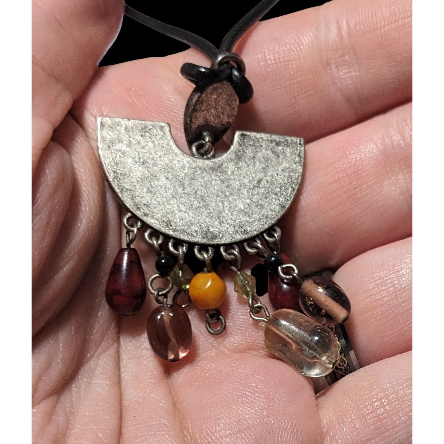 Other Retro Bohemian Glass Tassel Pendant Necklace Size ONE SIZE - 6 Thumbnail