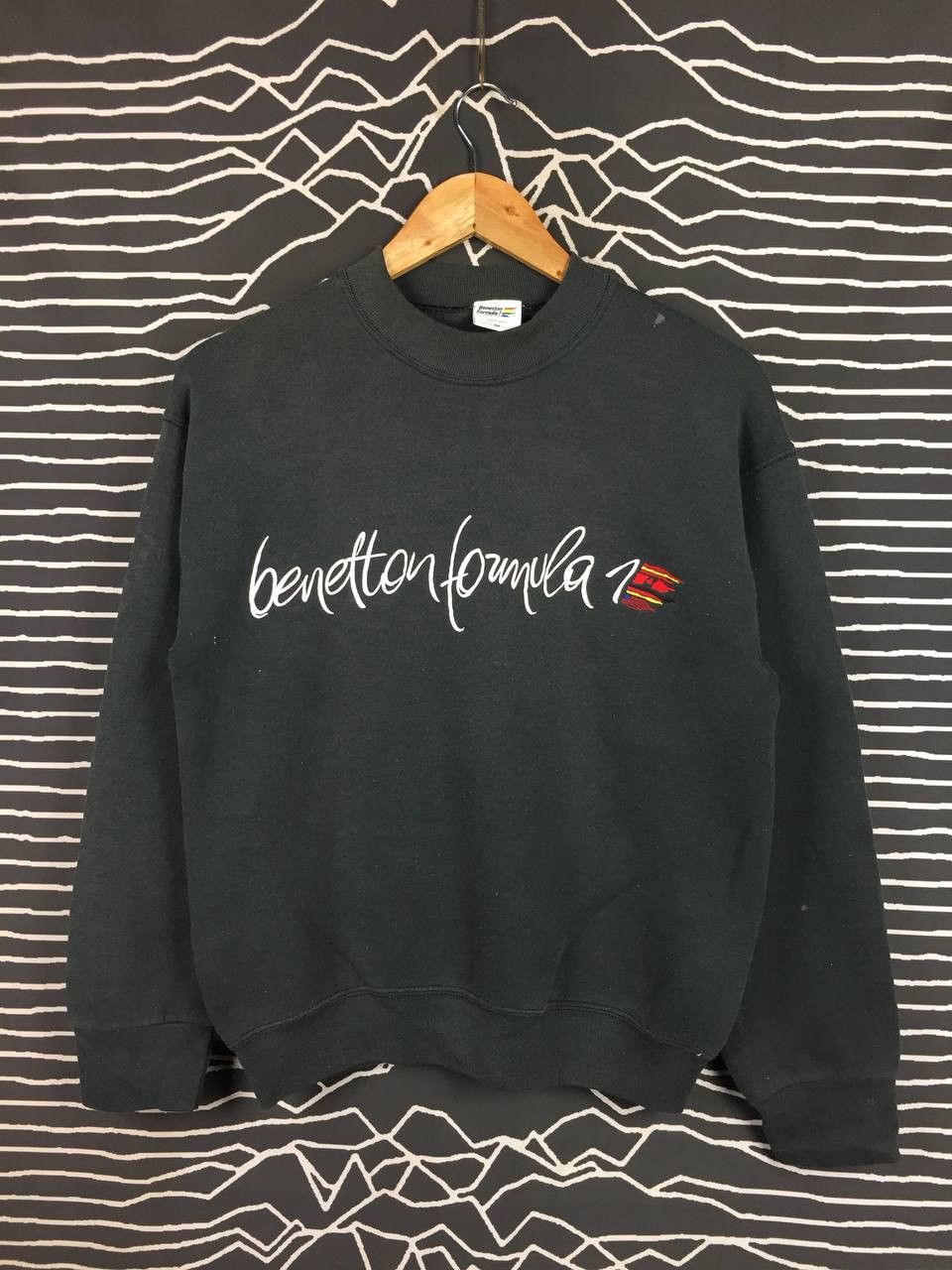 Benetton Benetton Formula 1 Racing Team Embroidered Logo Sweatshirt Size US M / EU 48-50 / 2 - 1 Thumbnail