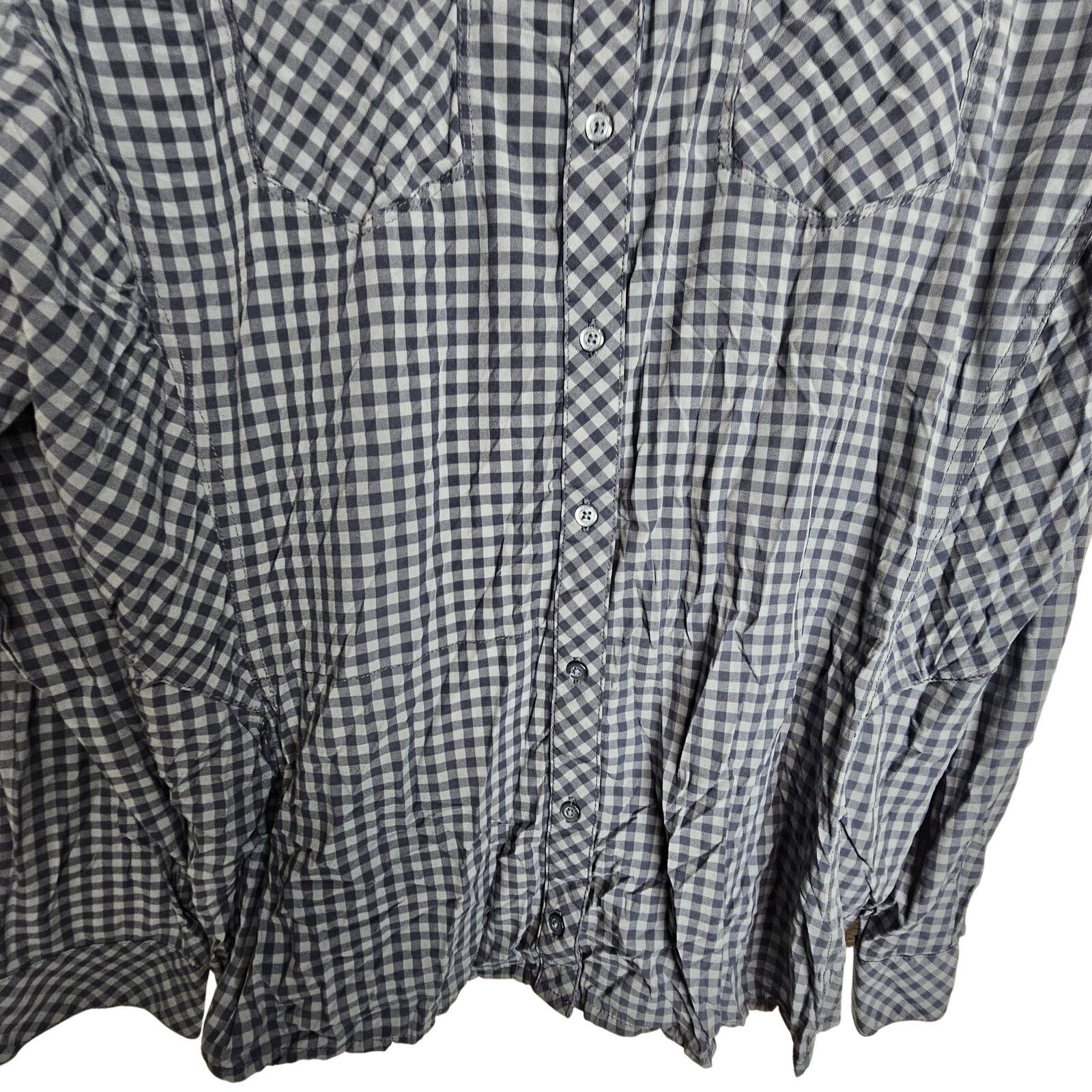 Kuhl Kuhl Shirt Blue Checker Shirt Button Front XL Zip Pocket Size US XL / EU 56 / 4 - 3 Thumbnail