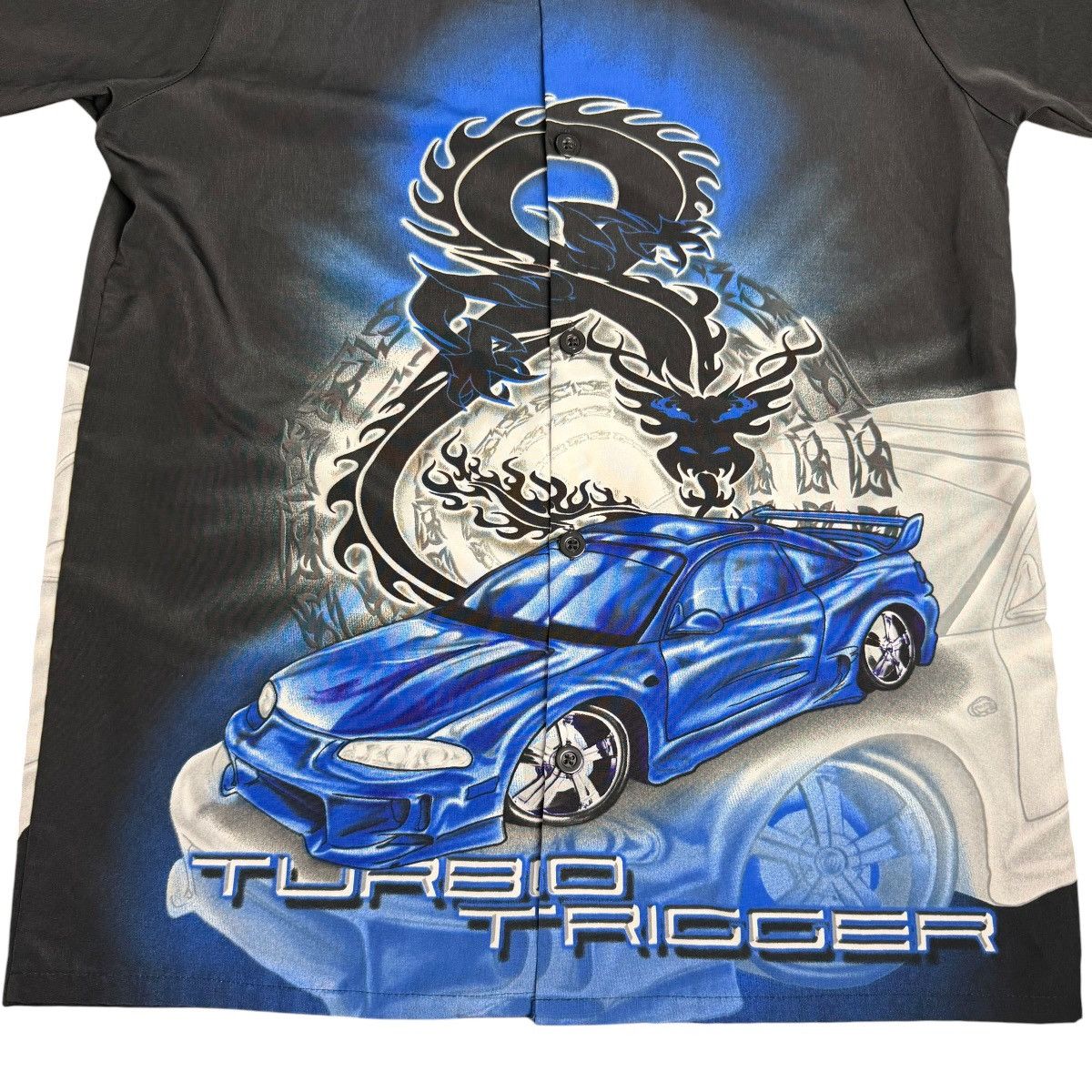 Vintage Y2K No Boundaries Dragon Car “Turbo Trigger” Button Up Shirt Size US M / EU 48-50 / 2 - 3 Thumbnail