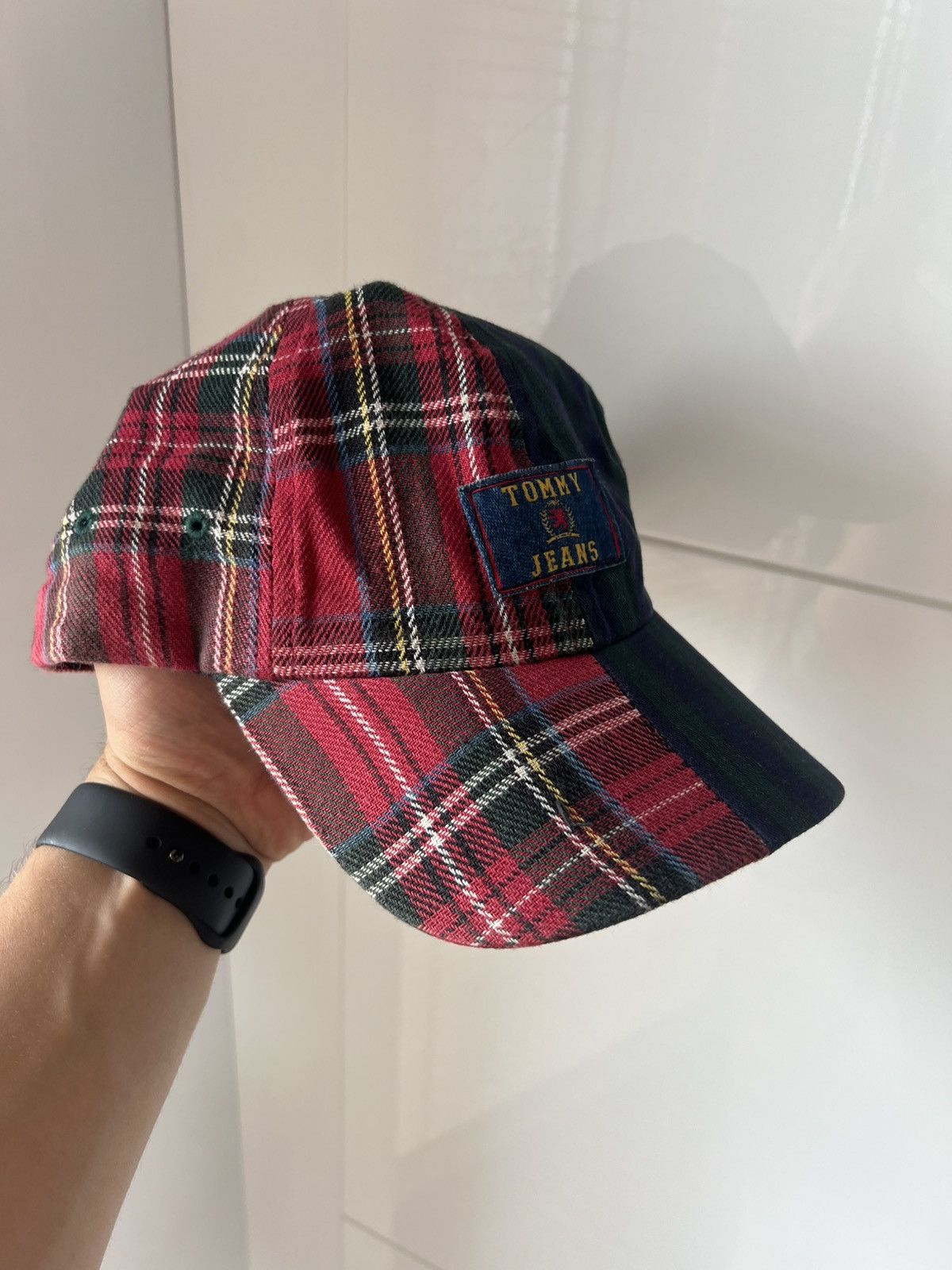 Tommy Hilfiger ‼️Tommy Hilfiger Vintage Double Flanel Wool Style Cap Leather Size ONE SIZE - 7 Thumbnail