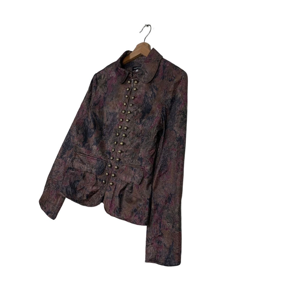 Japanese Brand MASQUERADE Fullprint Studded Zipper Jacket #0107-C6 Size S / US 4 / IT 40 - 2 Thumbnail