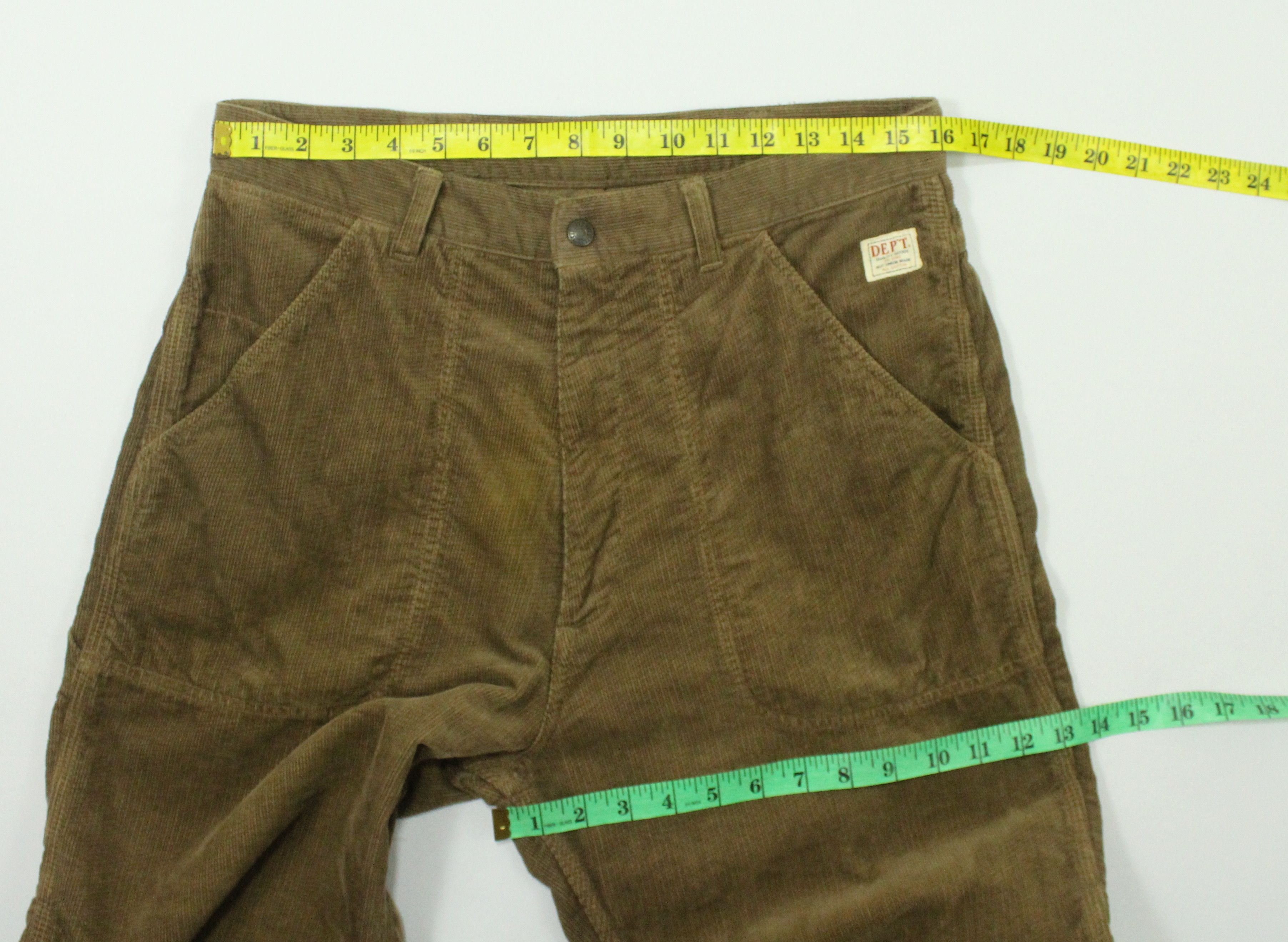 Japanese Brand DEPT. Pants Carpenter Corduroy Made In Japan Size US 32 / EU 48 - 19 Thumbnail