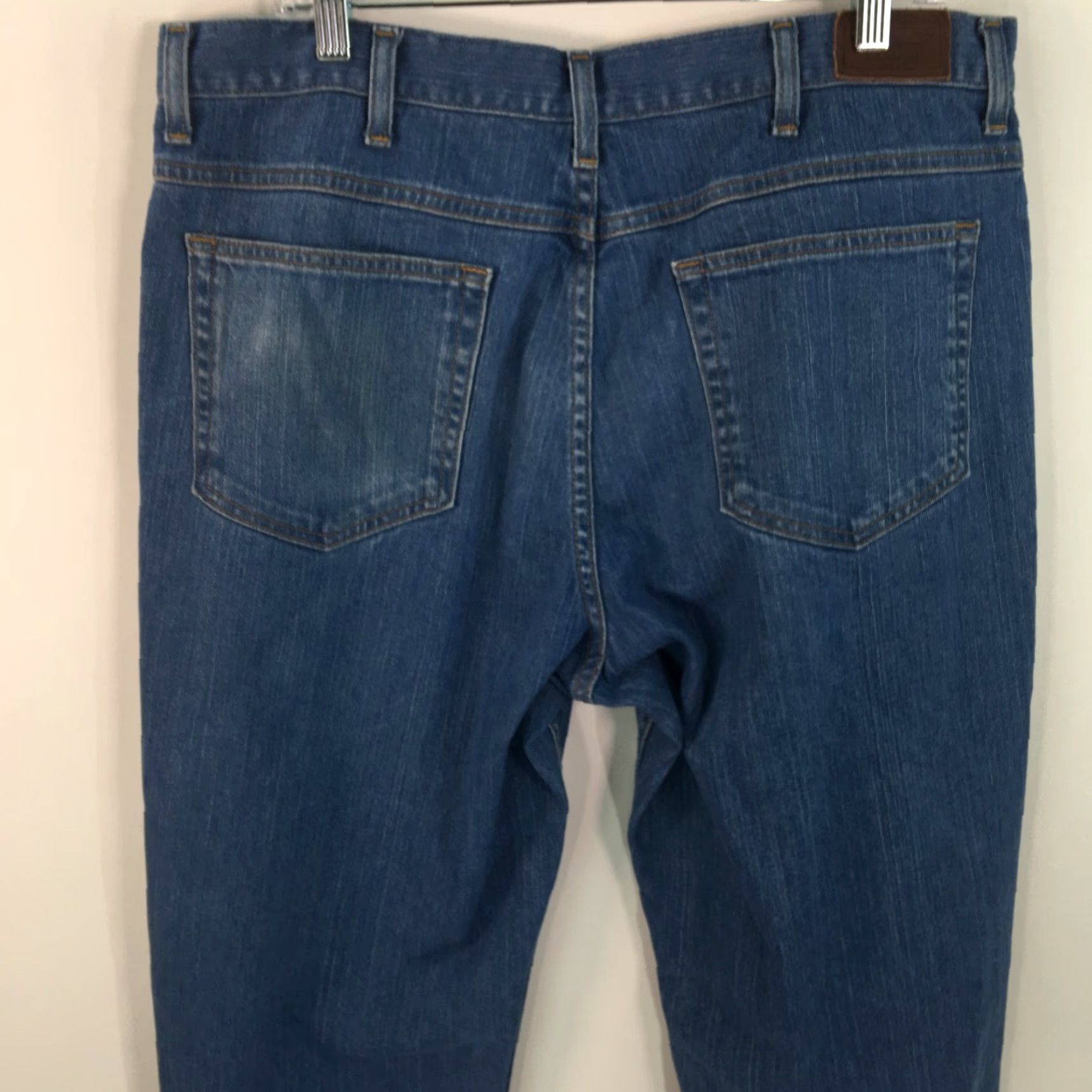 Vintage LL Bean Jeans Mens 38X30 Denim Blue Regular Straight 5-Pocket 1912 Size US 38 / EU 54 - 4 Thumbnail