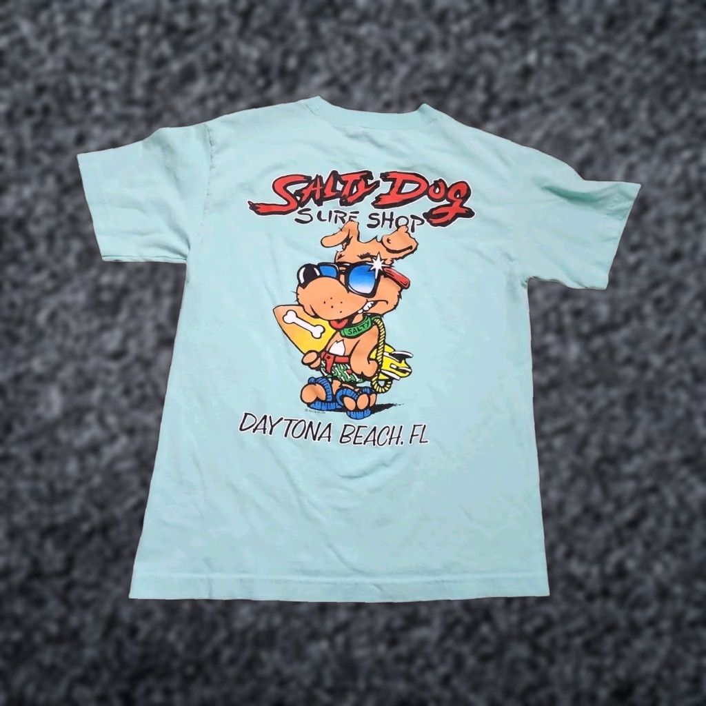 Doublet VINTAGE Salty Dog Daytona Beach FL Surf Shop T-Shirt Unisex Adults Small Blue Beach Logo 2010s Size US S / EU 44-46 / 1 - 1 Thumbnail