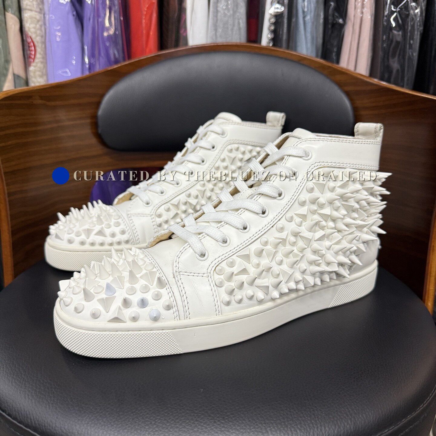 Christian Louboutin Christian Louboutin White Red Sole Sneakers Size US 8.5 / EU 41-42 - 1 Thumbnail