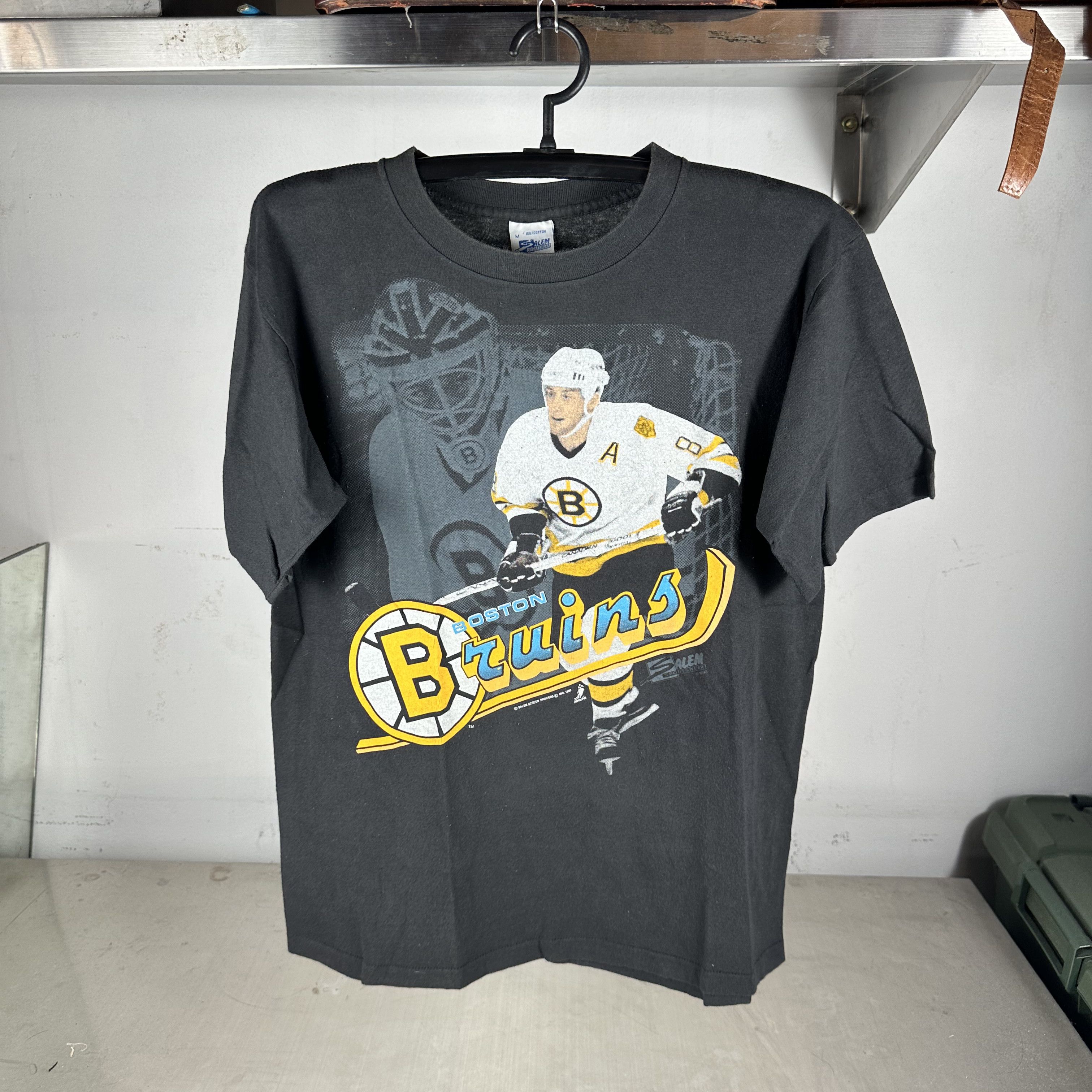 Vintage 1990 Cam Neely Boston Bruins NHL Salem Sportswear T-Shirt Size US L / EU 52-54 / 3 - 1 Thumbnail