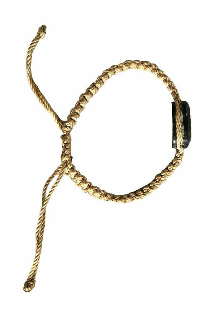 Designer New Yellow Waxed Nylon Hand Made Bracelet Size ONE SIZE - 2 Thumbnail