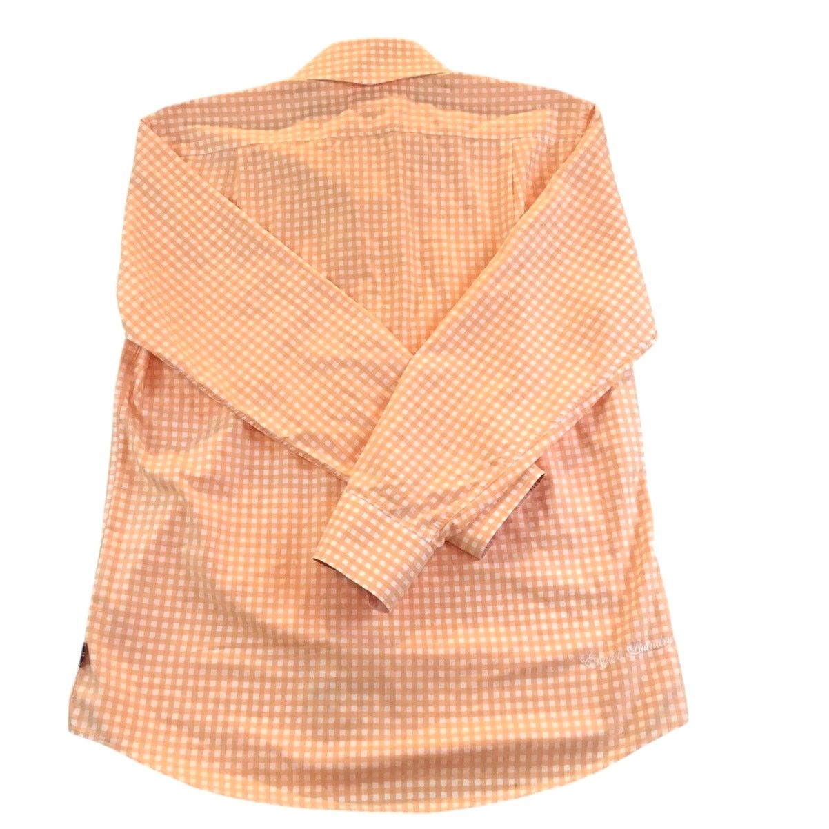 English Laundry English Laundry Men's Dress Shirt 15-1/2-34/35 Orange Check Size US L / EU 52-54 / 3 - 4 Thumbnail