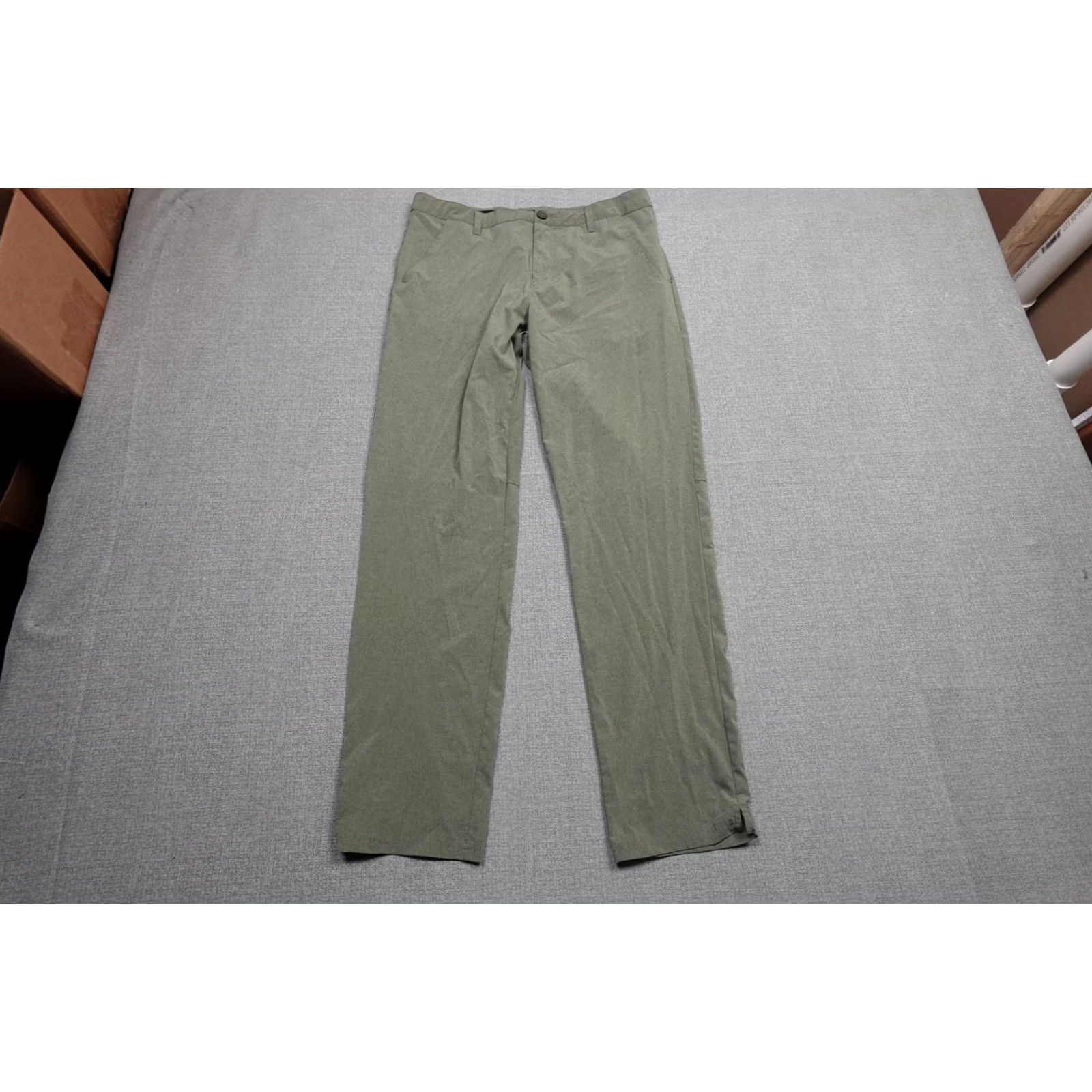 Oakley Oakley Pants Mens 34x32 Green Regular Chino Lightweight Golf Casual Slim Fit Featuring Pockets Front Zip Fly Logo Size US 34 / EU 50 - 3 Thumbnail