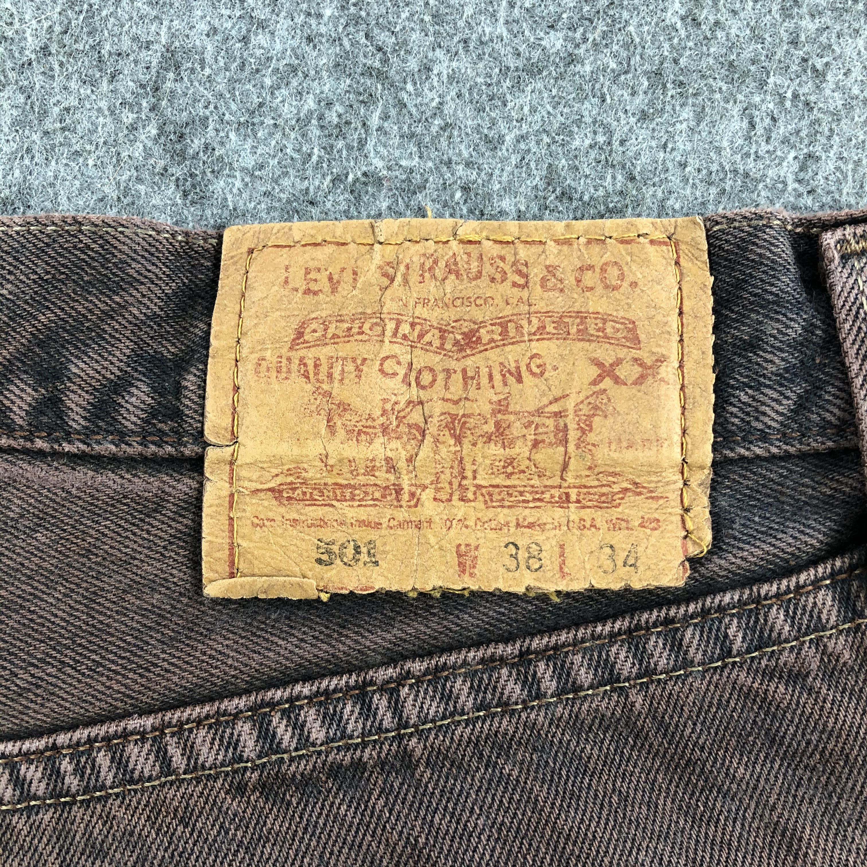 Levi's 90s Vintage Levis 501 Jeans-J1529 Size US 37 - 5 Thumbnail