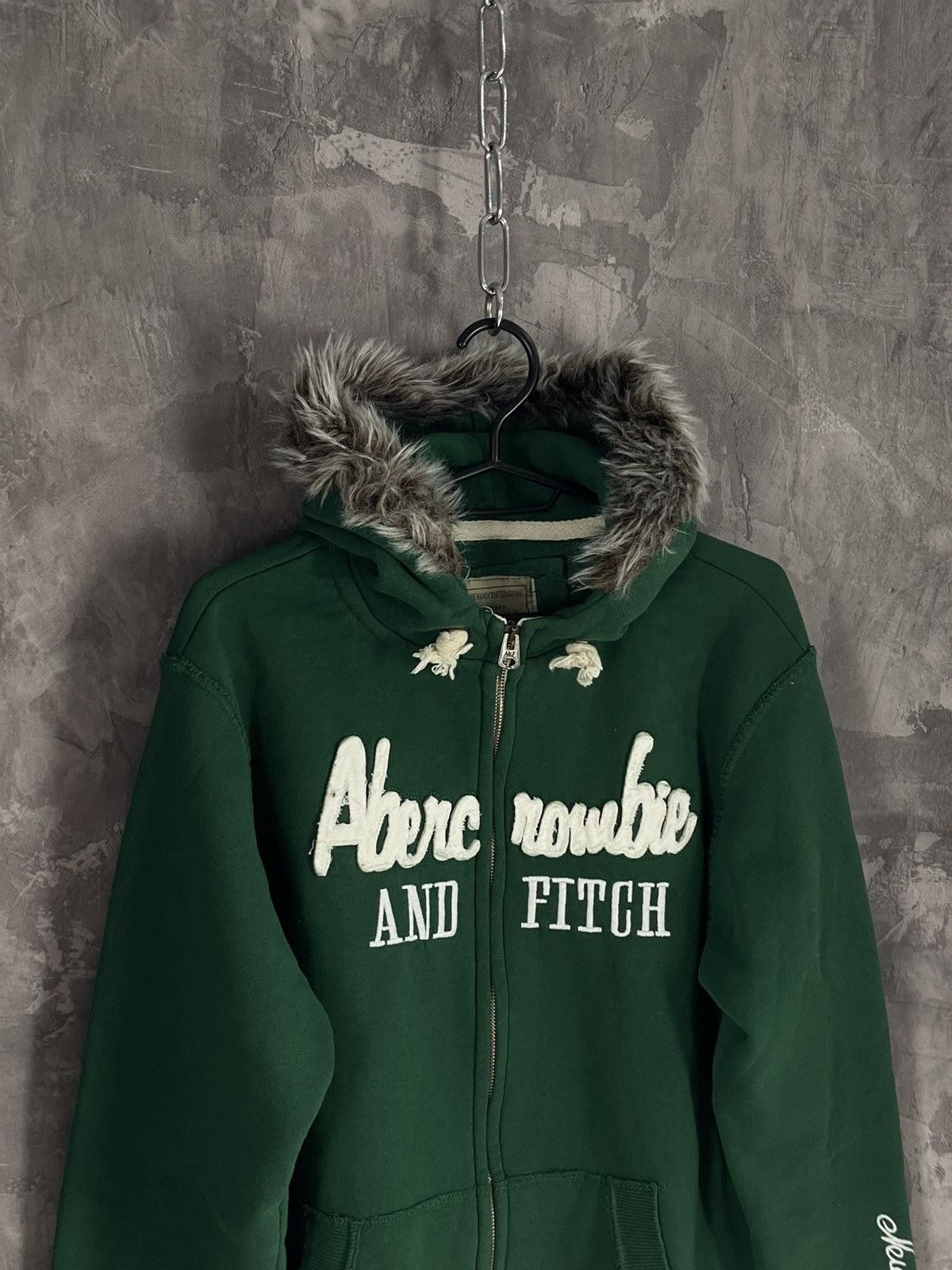 Abercrombie & Fitch × Le Grande Bleu (L.G.B.) ABERCROMBIE FAUX FUR ZIPPER HOODIE JAPANESE I6W9 LGB STYLE Size XXL / US 16-18 / IT 52-54 - 7 Thumbnail