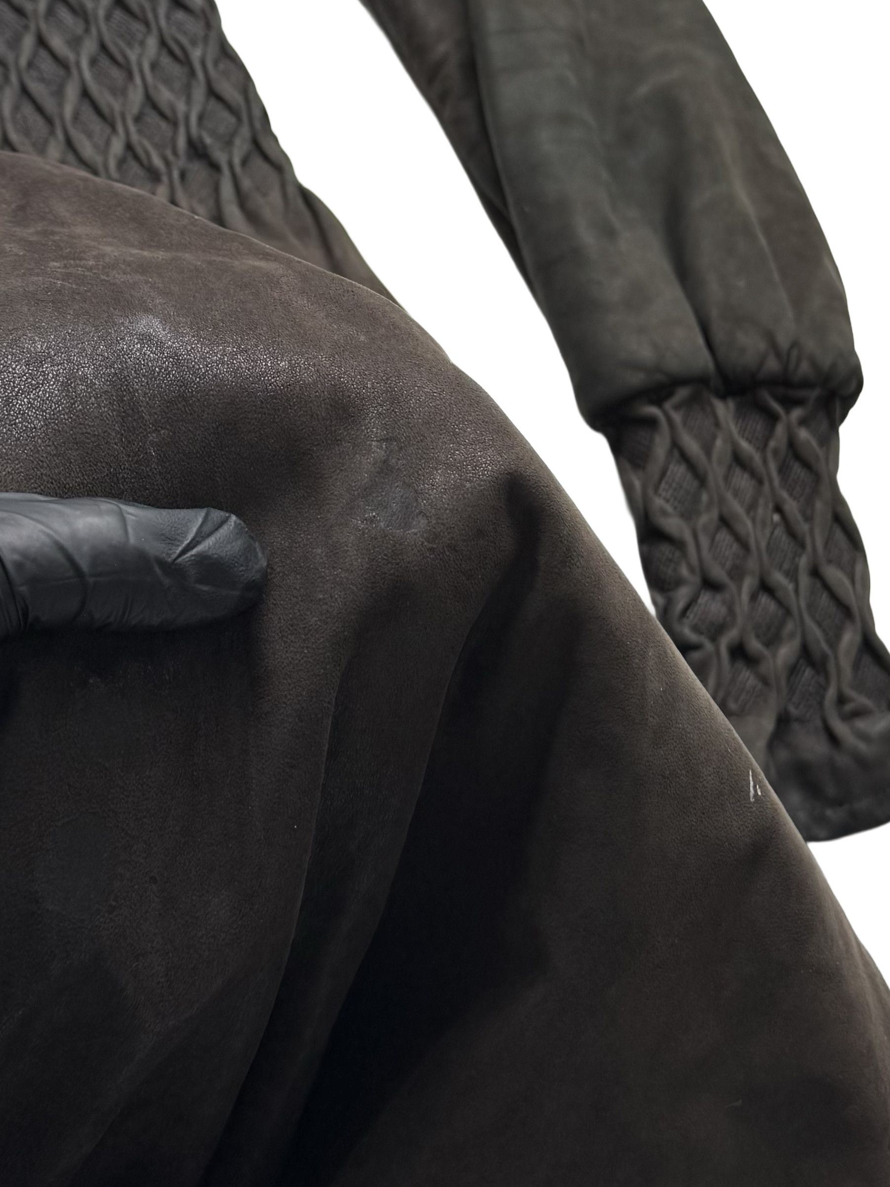 Vintage Vintage Leather Coat Real Fur Collar Long Winter Dress Coat Size XS / US 0-2 / IT 36-38 - 9 Thumbnail
