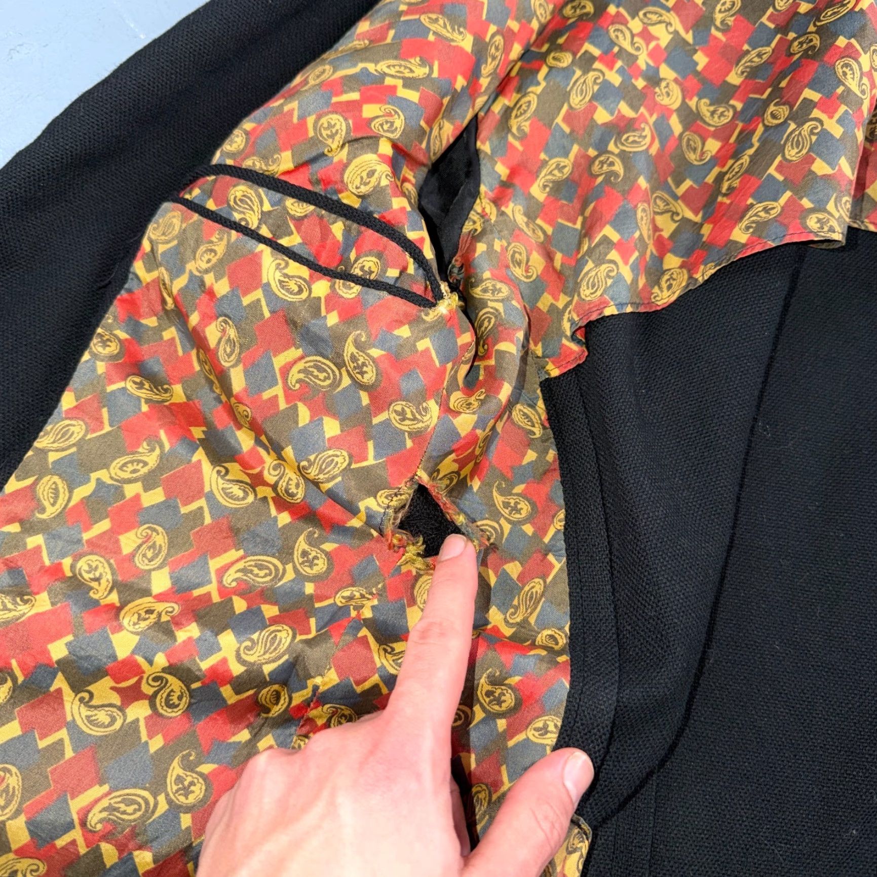 Vintage VTG Mens 1950s 1960s Suit Jacket Coat Blazer Rockabilly Wool Union Black 36R Size 36R - 3 Thumbnail