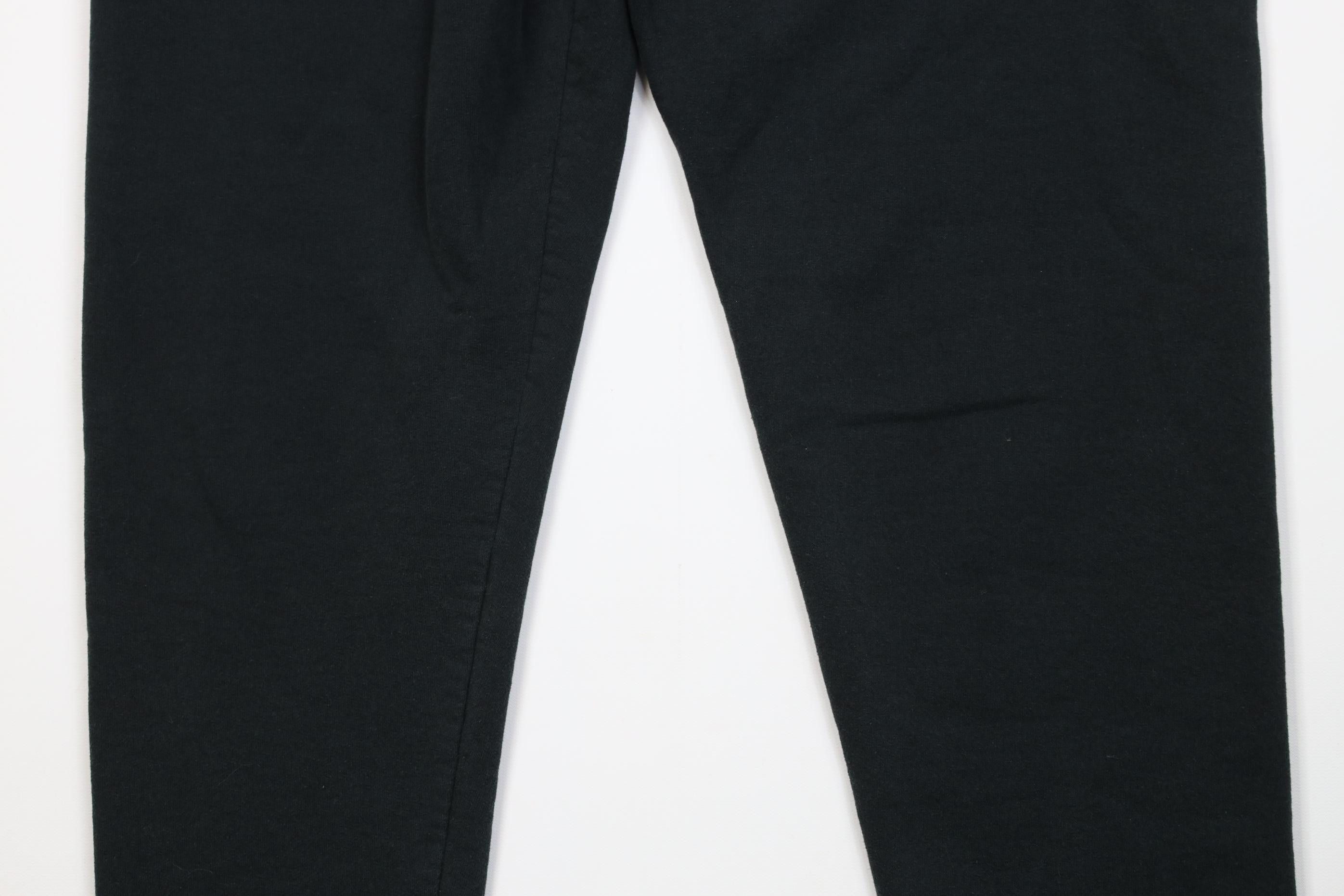 Vintage Vintage 90s Y2K Streetwear Tapered Leg Sweatpants Black Size US 34 / EU 50 - 3 Thumbnail