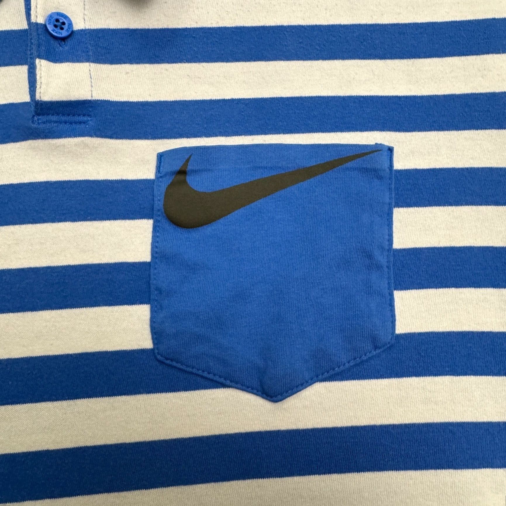 Nike Nike Golf Dri-Fit Polo Shirt Mens L Blue White Striped Short Sleeve Activewear Shirts Size US L / EU 52-54 / 3 - 4 Thumbnail