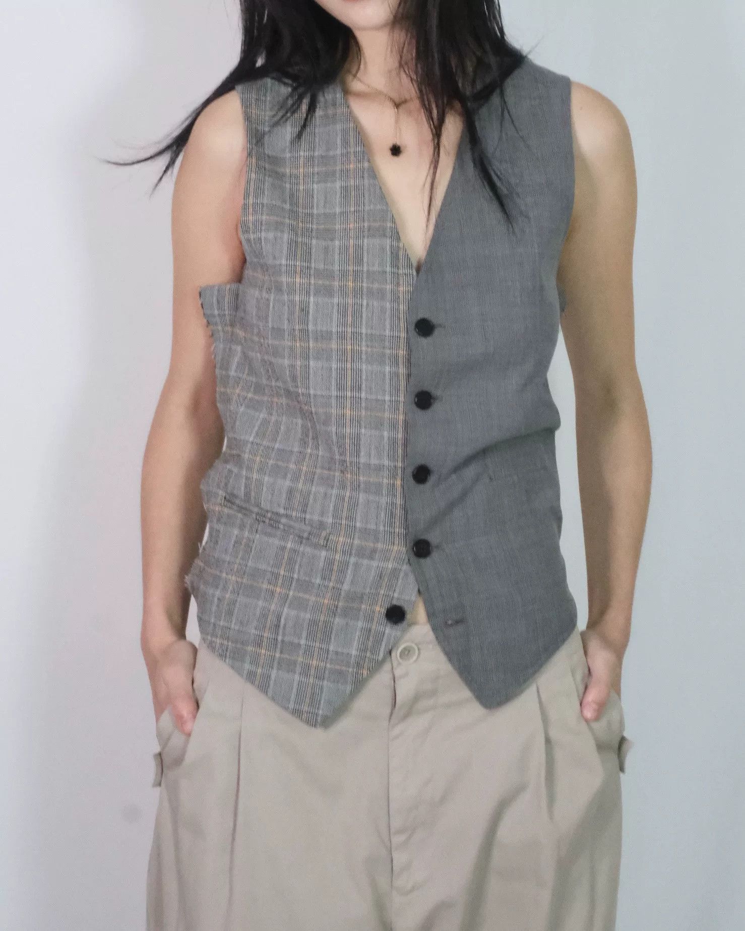 Maison Margiela Maison Margiela Deconstructed Wool Vest Size US S / EU 44-46 / 1 - 1 Thumbnail