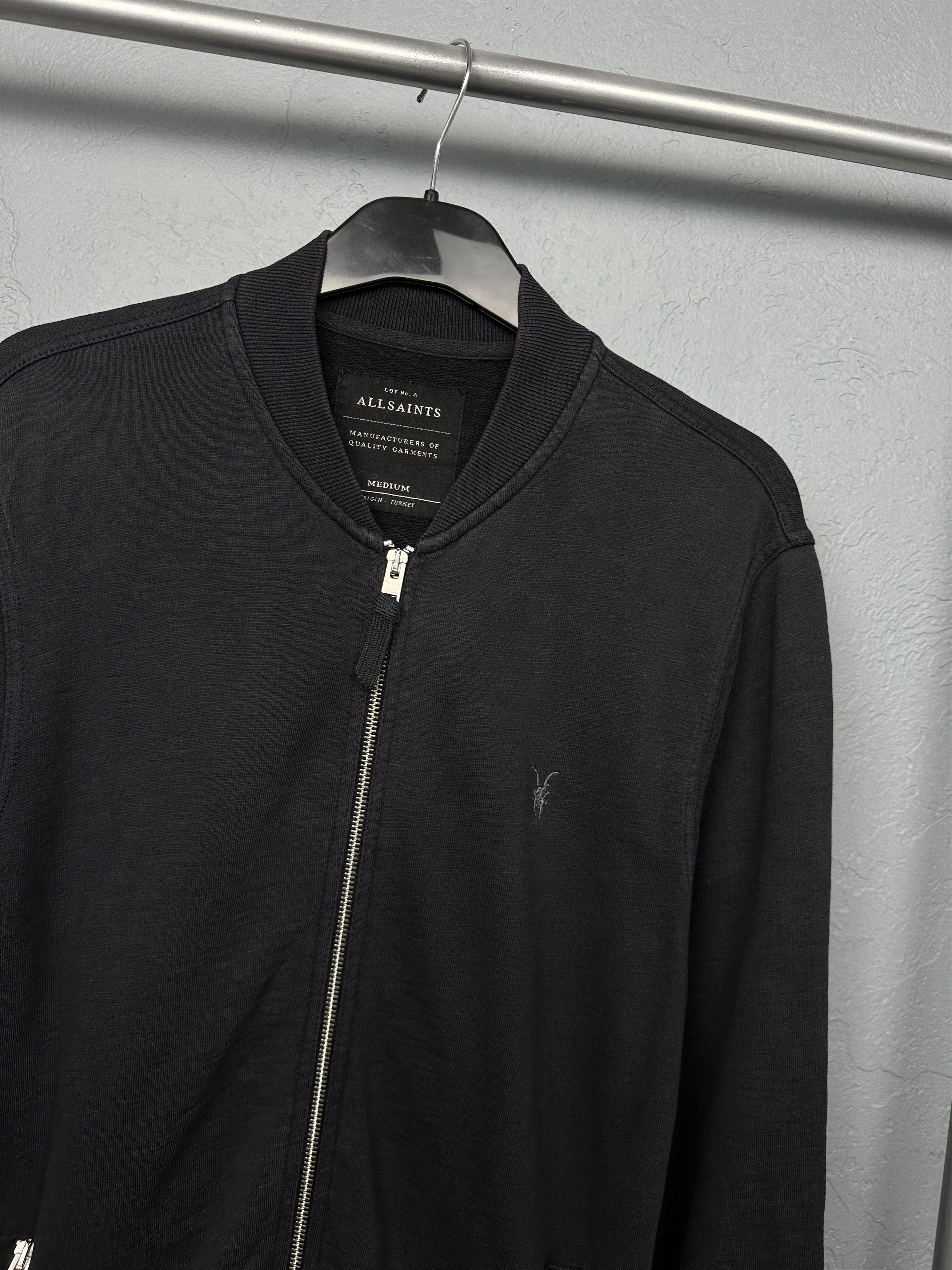 Allsaints Allsaints Vintage Mens Oldsen Bomber Jacket Zip Hoodie Size US M / EU 48-50 / 2 - 2 Thumbnail