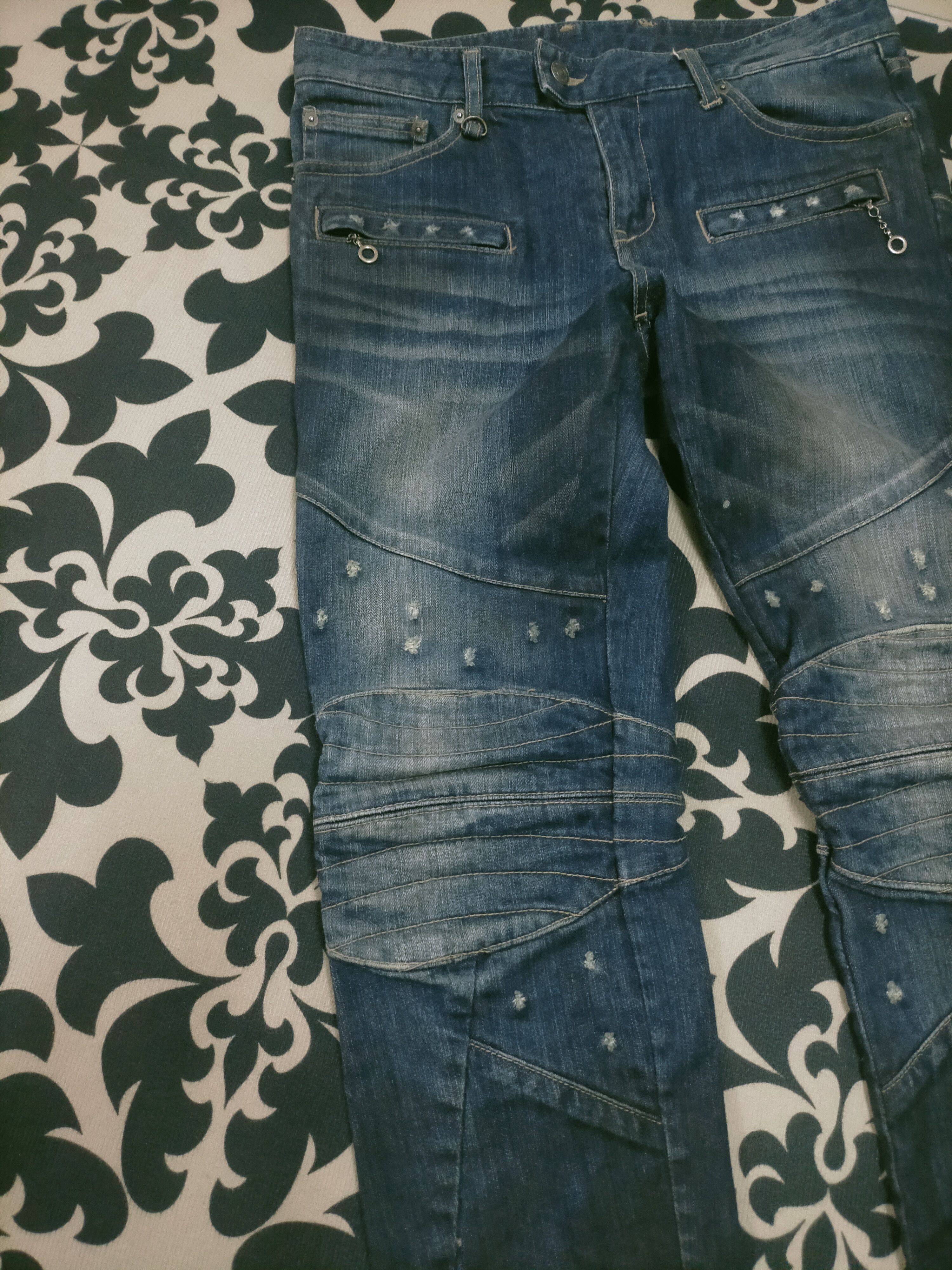 PPFM × Seditionaries 🔥D105 PPFM Archival Seditionaries Design Biker Jeans Size US 33 - 6 Thumbnail
