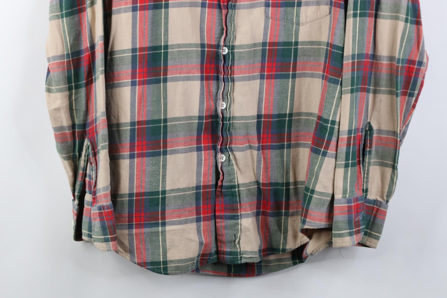 Vintage Vintage 70s Macys Flannel Collared Button Shirt Plaid Size US M / EU 48-50 / 2 - 3 Thumbnail