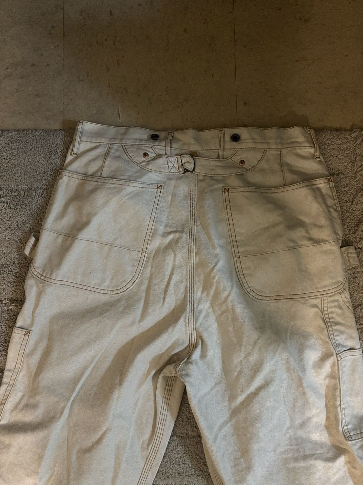 Kapital KAPITAL Lumber Tapered Embroidered Canvas Trousers white Size US 30 / EU 46 - 14 Thumbnail