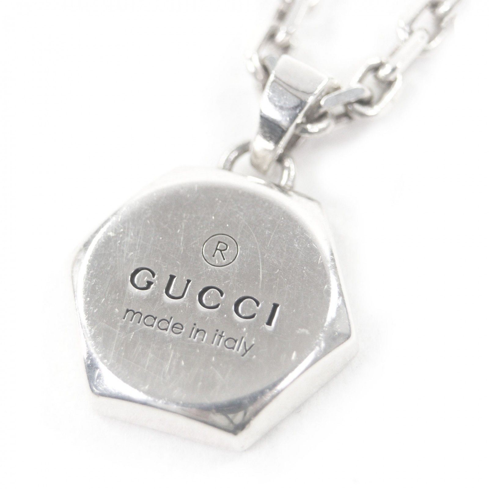 Gucci Gucci Gucci AG925 Octagon Pendant Necklace Precious Metal Necklace DUTY FREE for USA Size ONE SIZE - 1 Thumbnail