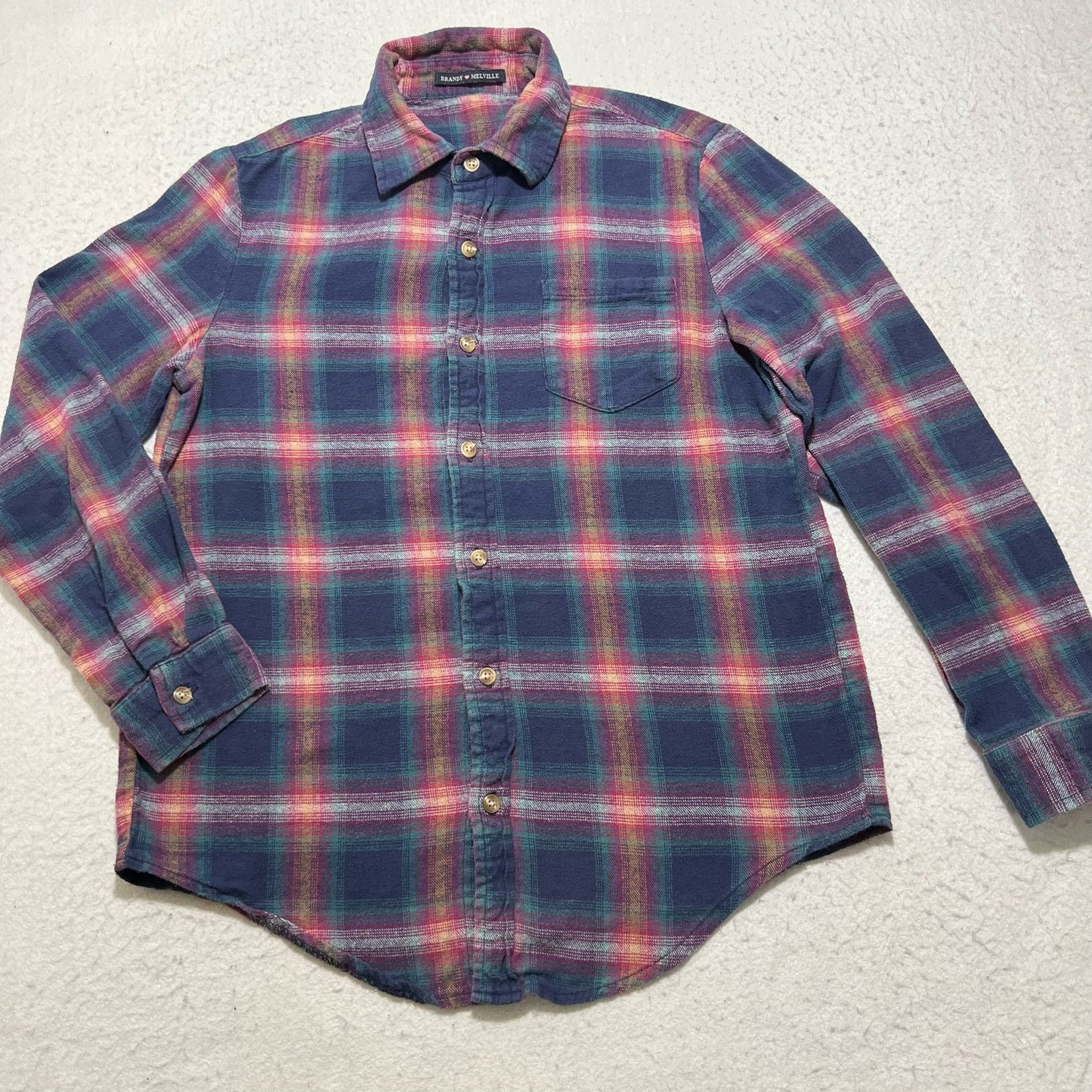 Brandy Melville Brandy Melville Women’s One Size Flannel Plaid Button Up Size ONE SIZE - 1 Thumbnail