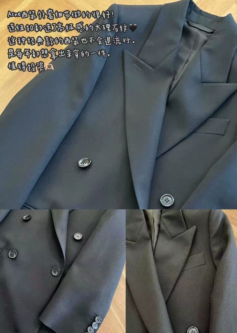 Acne Studios acne studios size:34 Double-breasted suit jacket 2504-Next Size US L / EU 52-54 / 3 - 7 Thumbnail
