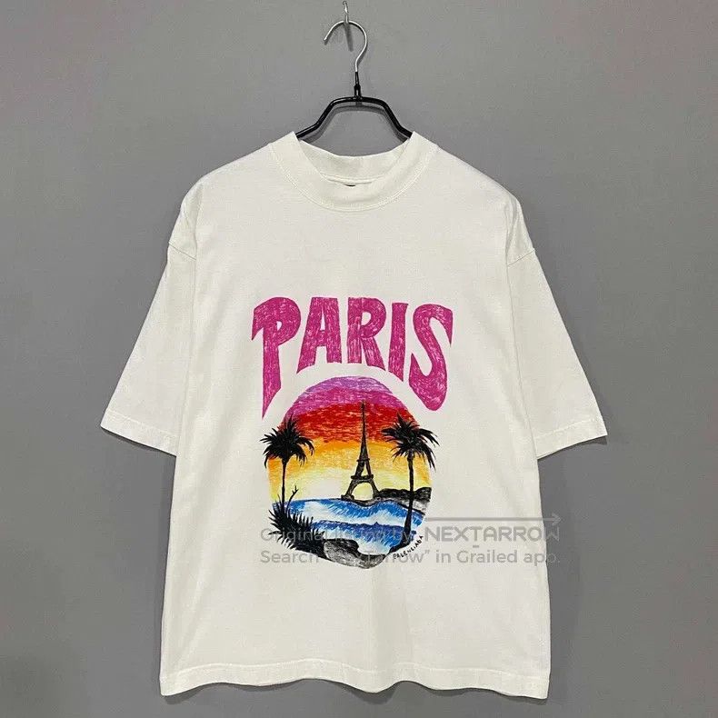 Other Balenciaga Paris Eiffel Tower Logo Short Sleeve T-Shirt Size US XS / EU 42 / 0 - 1 Thumbnail