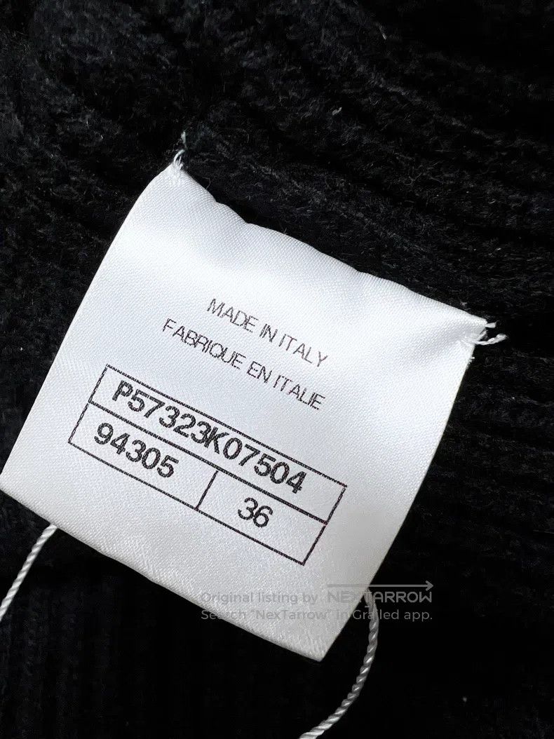 Chanel Chanel Letter embroidery long-sleeved cashmere cardigan co Size XS / US 0-2 / IT 36-38 - 7 Thumbnail
