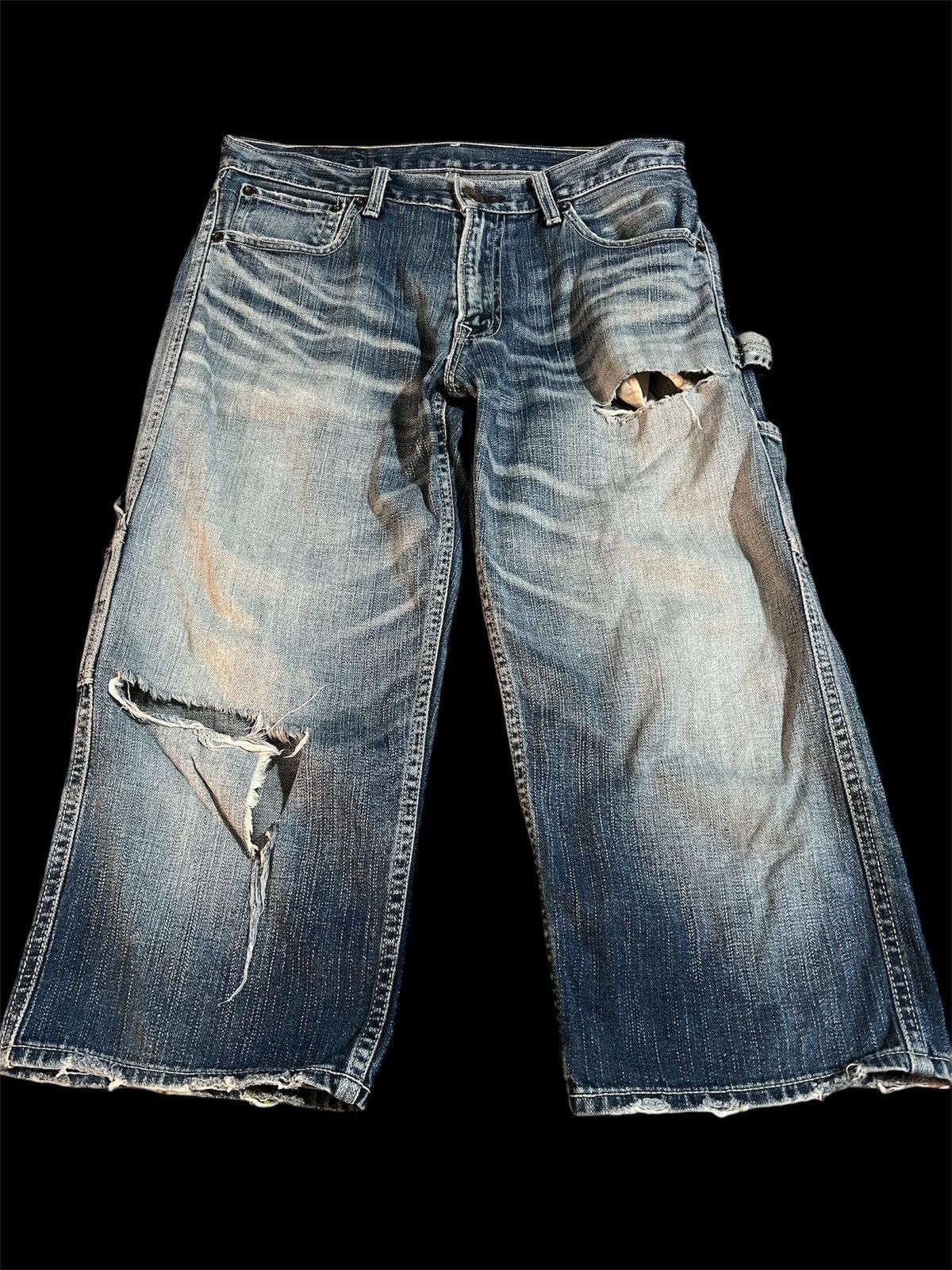 Levi's × Levi's Vintage Clothing Vintage Levis 503 Distressed Short Jeans Size US 30 / EU 46 - 1 Thumbnail