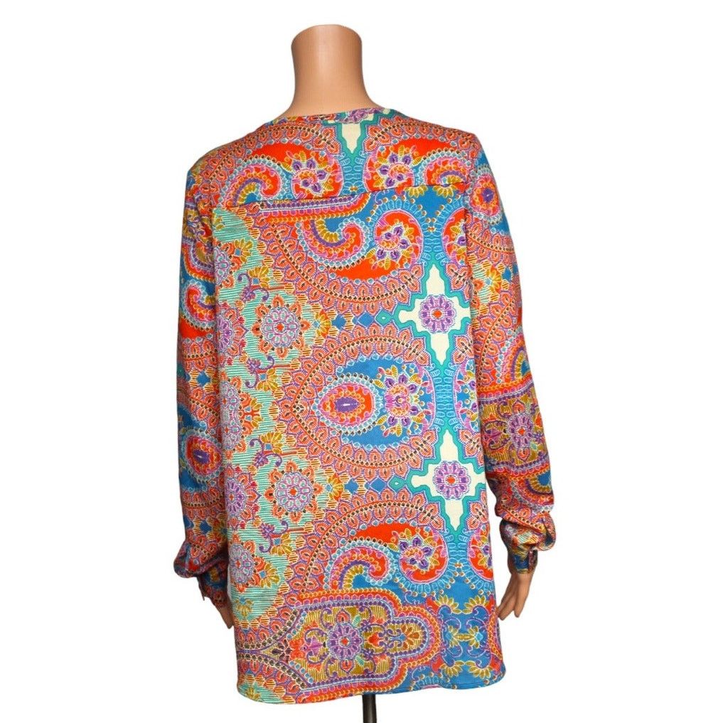 Other Gimmicks by BKE Long Sleeve Sheer Top Women's Size Medium Size M / US 6-8 / IT 42-44 - 3 Thumbnail