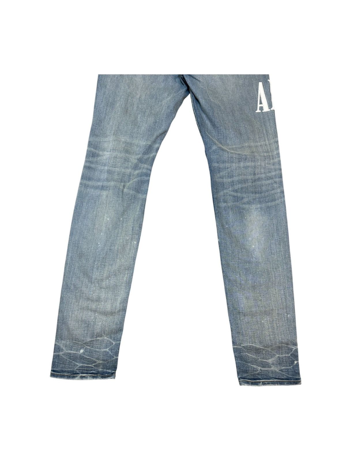 Amiri Amiri White Leather Core Logo Thrasher Ripped Jeans size 36 Size US 36 / EU 52 - 8 Thumbnail