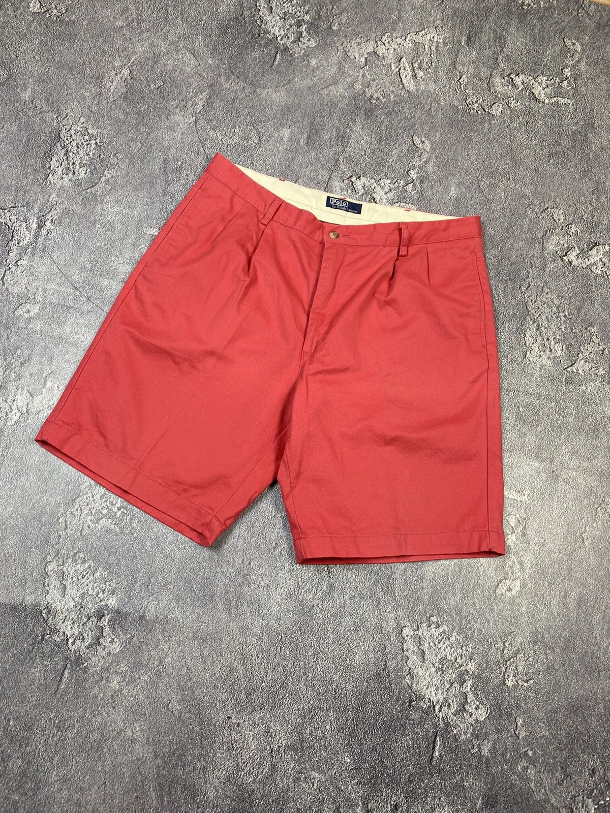 Polo Ralph Lauren Vintage 90s Polo Ralph Lauren Red Chino Shorts Preppy Style Size US 36 / EU 52 - 6 Thumbnail