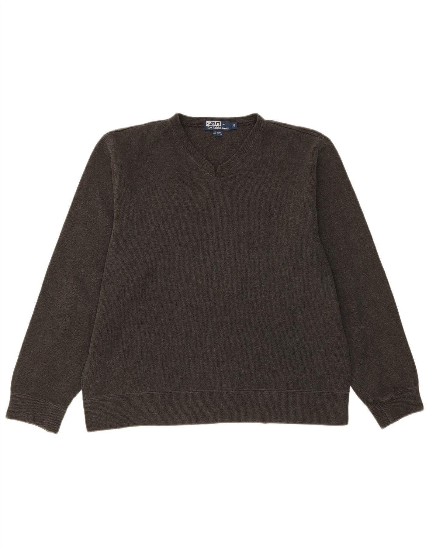 Polo Ralph Lauren Mens Top Long Sleeve Medium Grey Cotton Size US XL / EU 56 / 4 - 1 Thumbnail