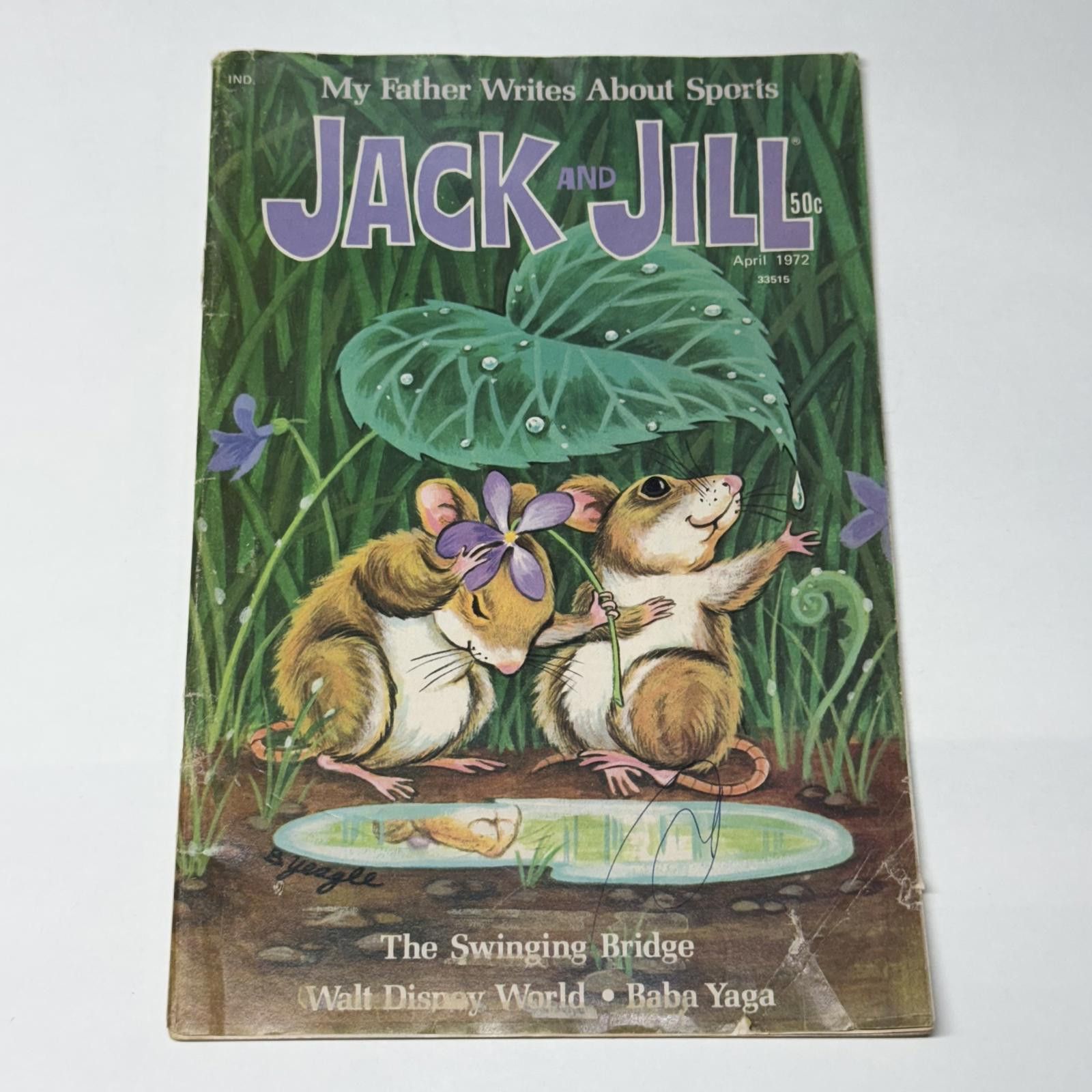 Designer Vintage April 1972 Jack and Jill Magazine Disney World Yaga Size ONE SIZE - 1 Thumbnail