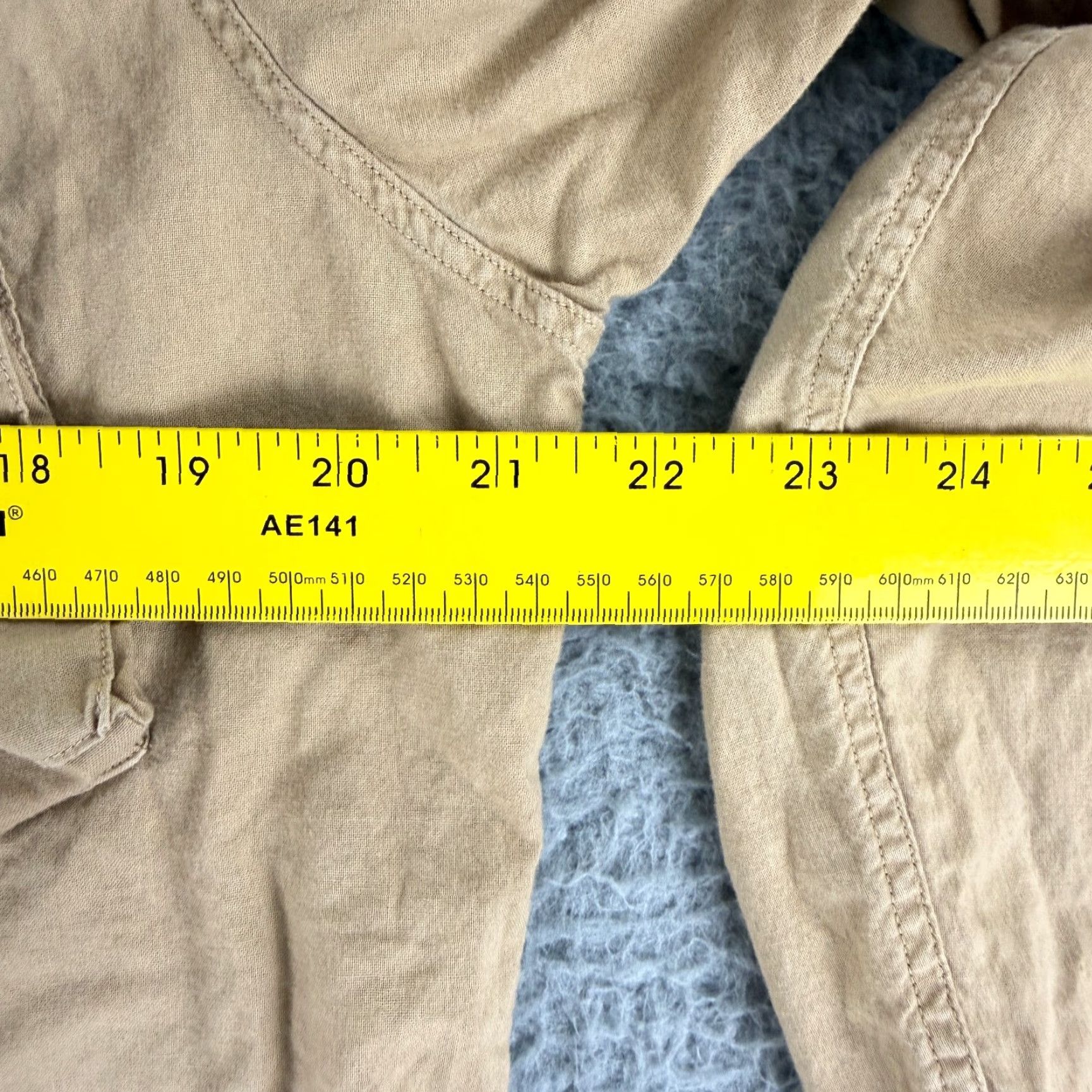 Allsaints AllSaints Strathmoor Button-Up Utility Shirt Mens Small Relaxed Fit Long Sleeve Brown Cotton Regular Pattern Solid Col Size US S / EU 44-46 / 1 - 6 Thumbnail