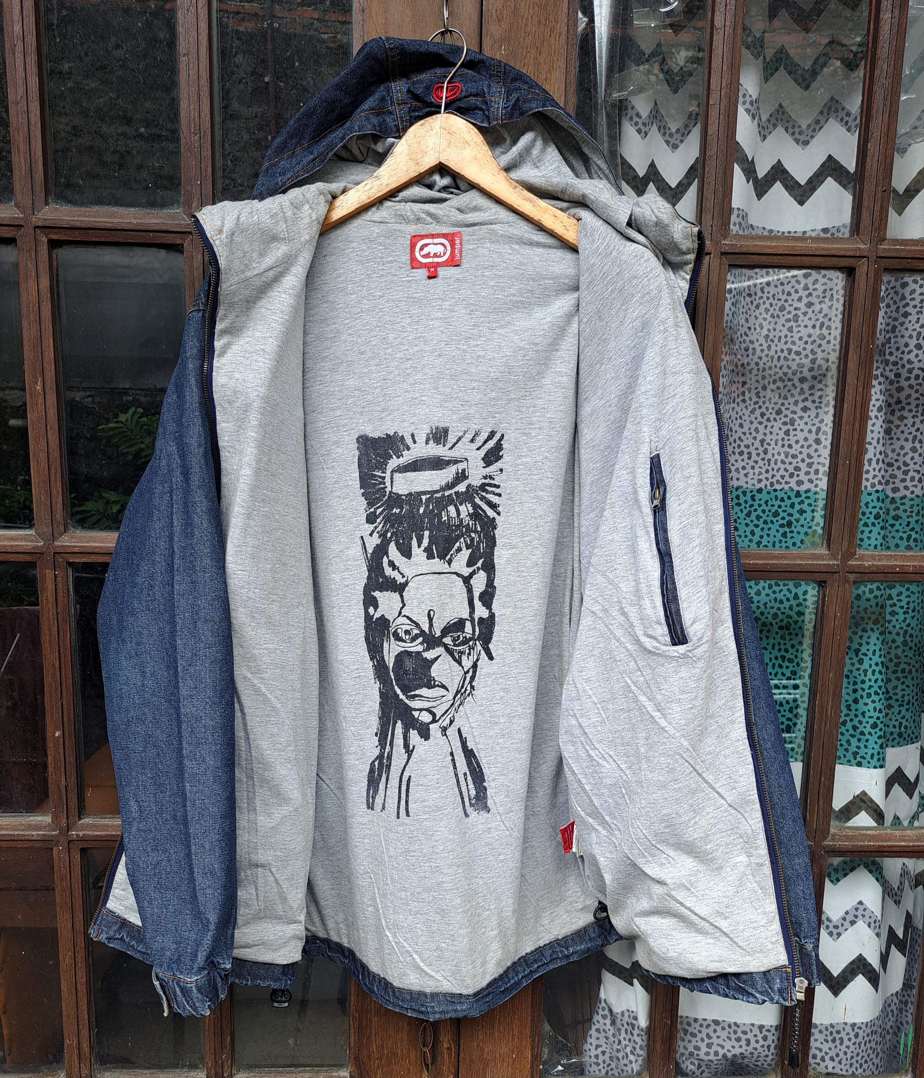 Ecko Unltd. Ecko Unltd Denim Jacket Hoodie Mens M Big & Tall Size US M / EU 48-50 / 2 - 4 Thumbnail