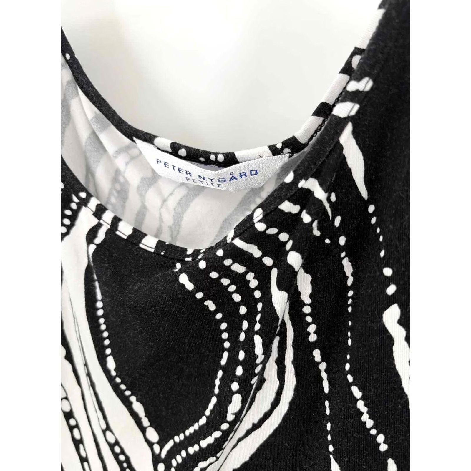 Vintage VINTAGE Peter Nygard Black Short Sleeve Dress Short Size Small Size 28" / US 6 / IT 42 - 3 Thumbnail