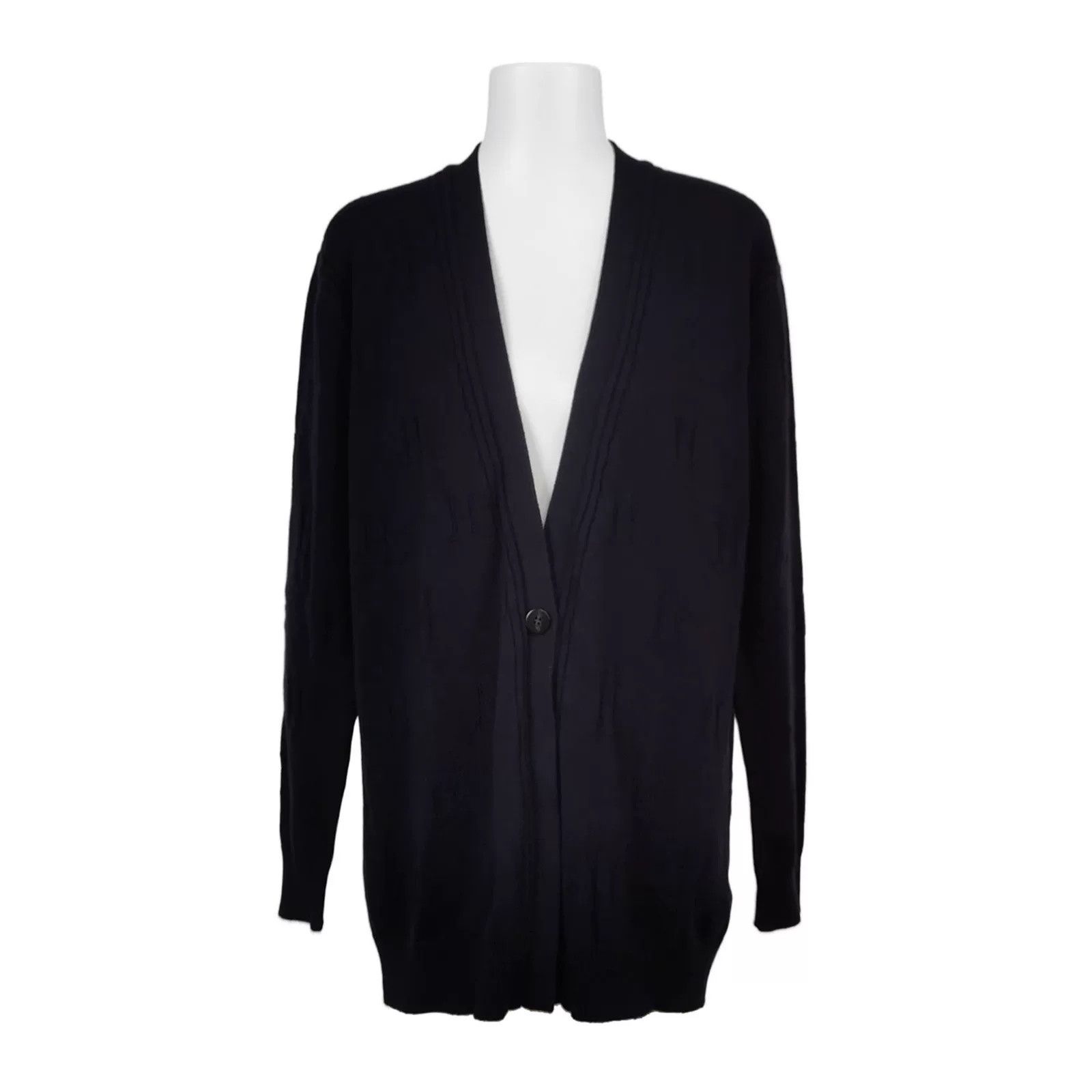 Hermes hermes black cardigan with button closure Size US S / EU 44-46 / 1 - 1 Thumbnail