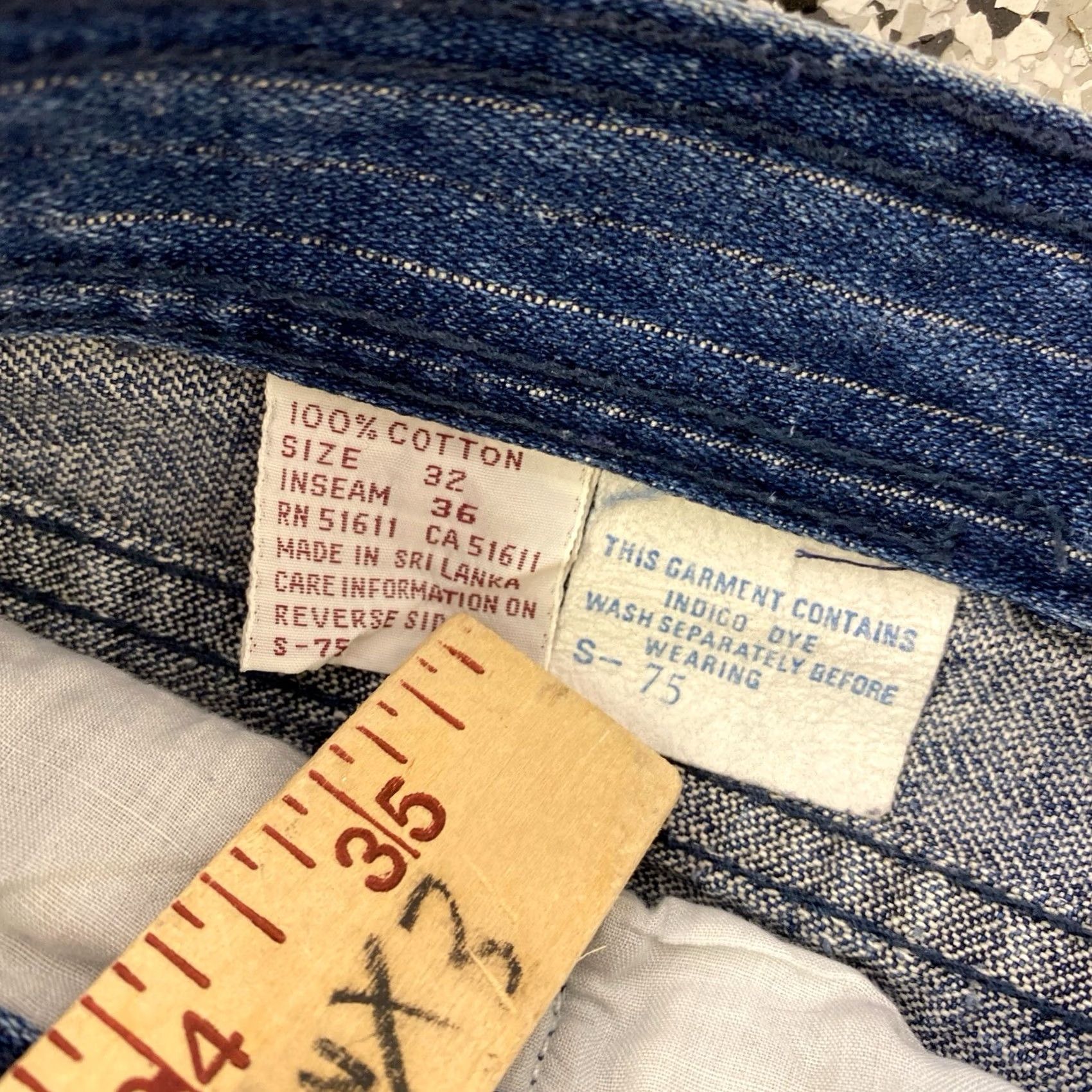 Vintage VINTAGE Sergio Valente Women's Jeans Striped High Rise Tapered Mom 32x36 Blue Denim 80s 90s Womens Size 24" / US 00 / IT 34 - 4 Thumbnail