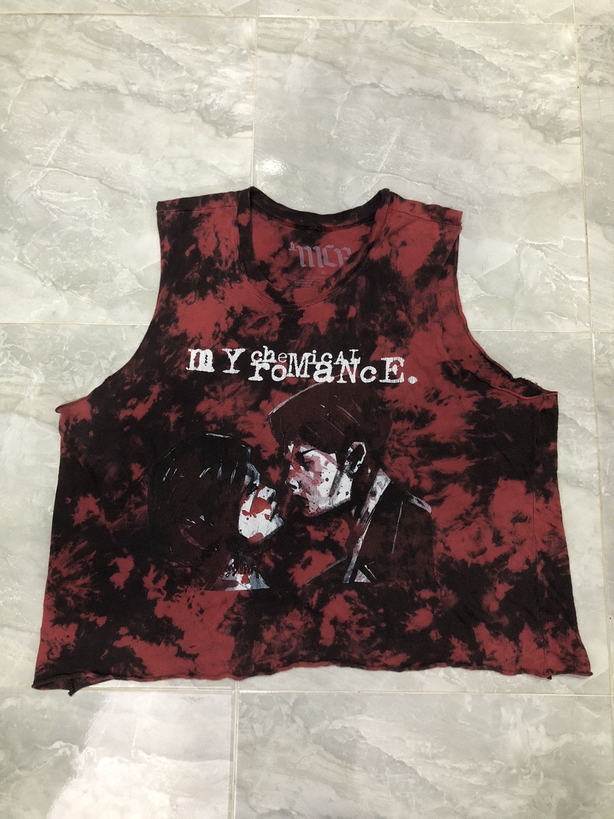 My Chemical Romance Bleach Tie Dye My Chemical Romance Punk Sleeveless Top Size US M / EU 48-50 / 2 - 12 Thumbnail