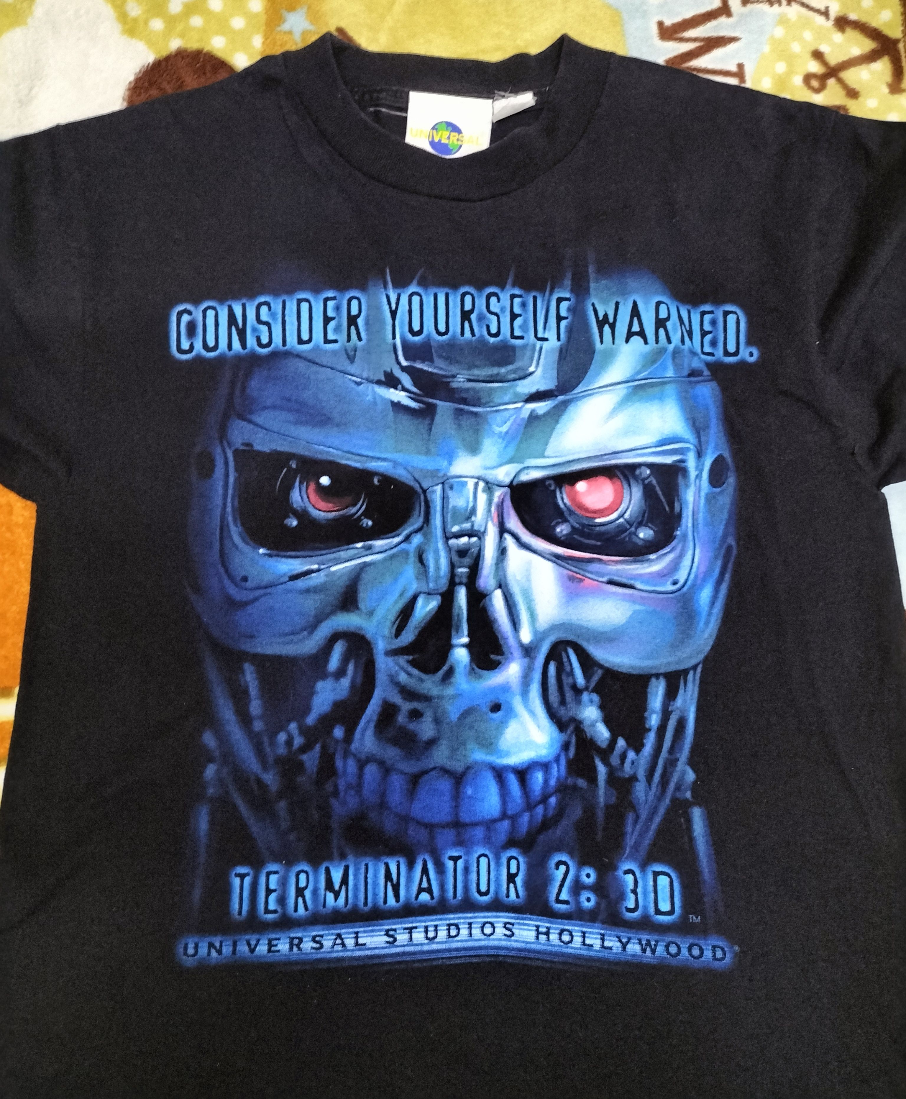 Universal Studios Vintage terminator 2 "consider yourself warned" Size US M / EU 48-50 / 2 - 4 Thumbnail