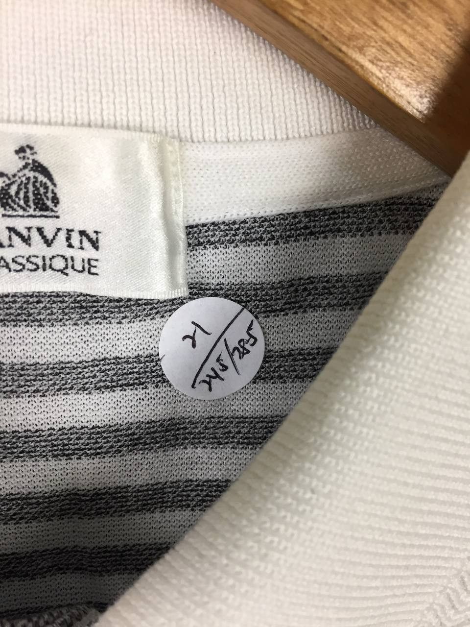 Lanvin Vtg Lanvin Classique Striped Pocket Luxury Polo Shirt Size US M / EU 48-50 / 2 - 12 Thumbnail
