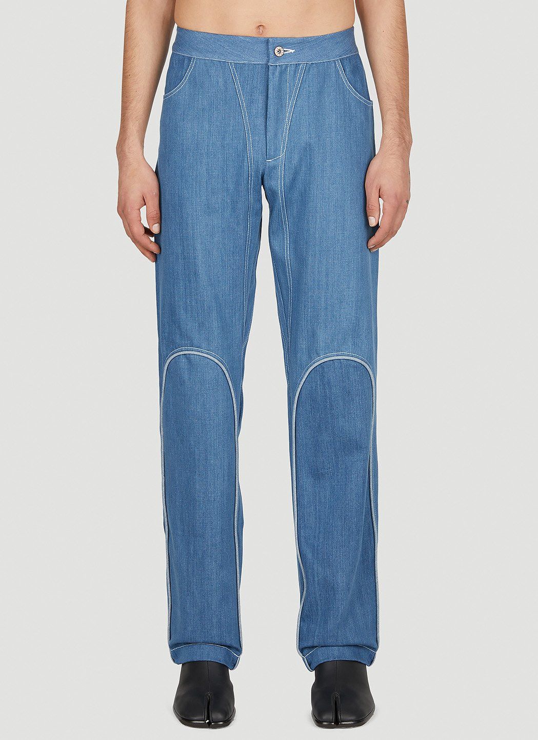 Mainline:RUS/Fr.CA/DE Contrast Piping Jeans Size US 28 / EU 44 - 1 Thumbnail